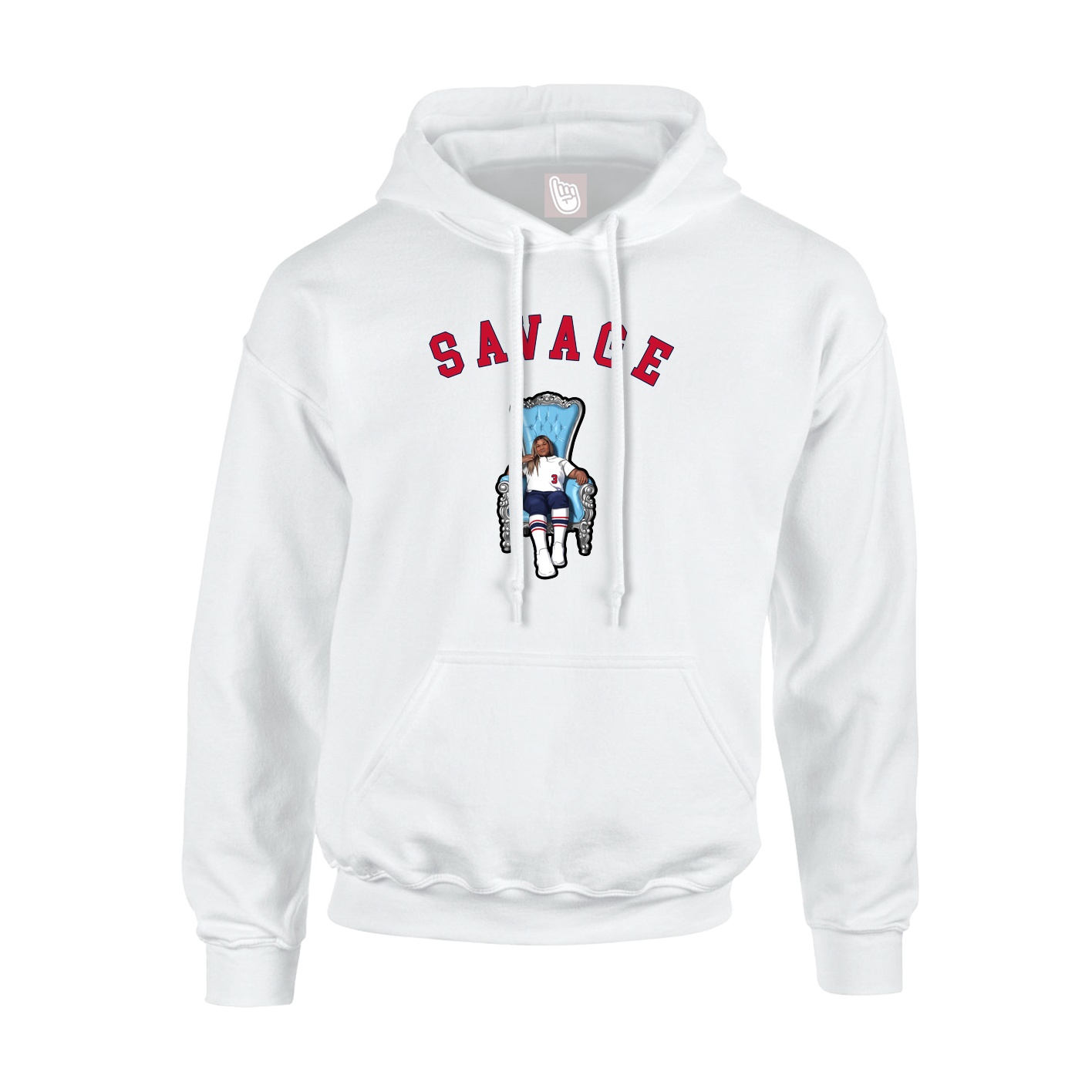 Youth Hoodie — Shirsey Arch in White
