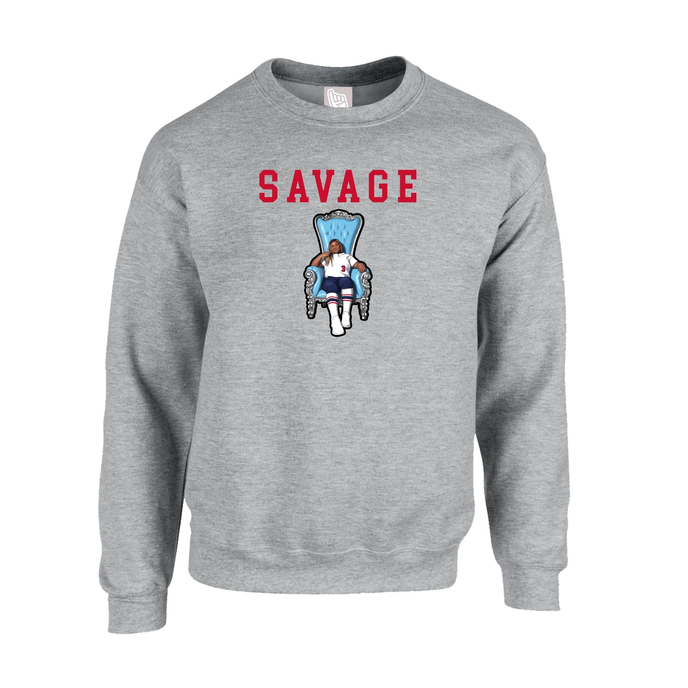 Fleece Crew — Shirsey in Grey