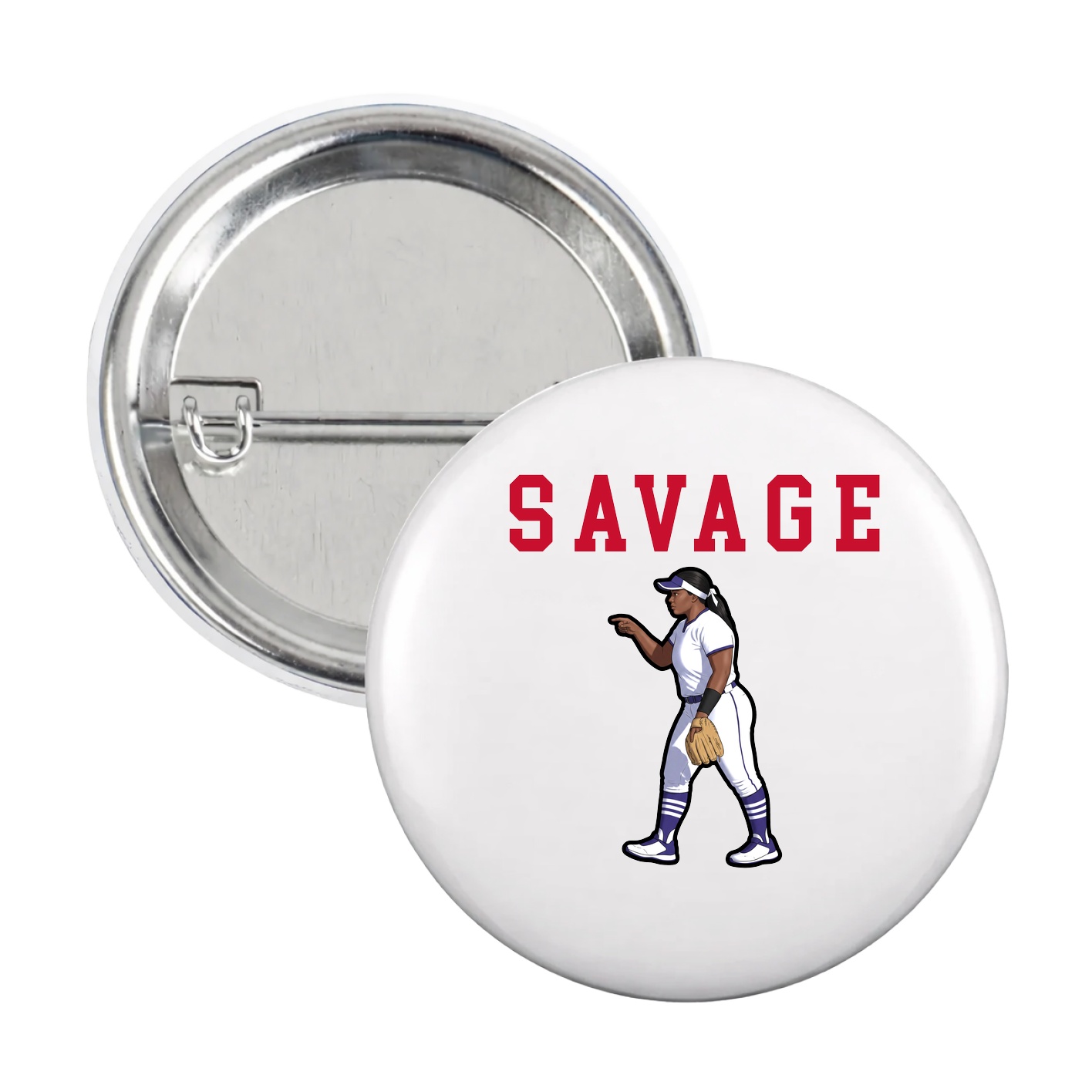 Game Day Button — Shirsey in White