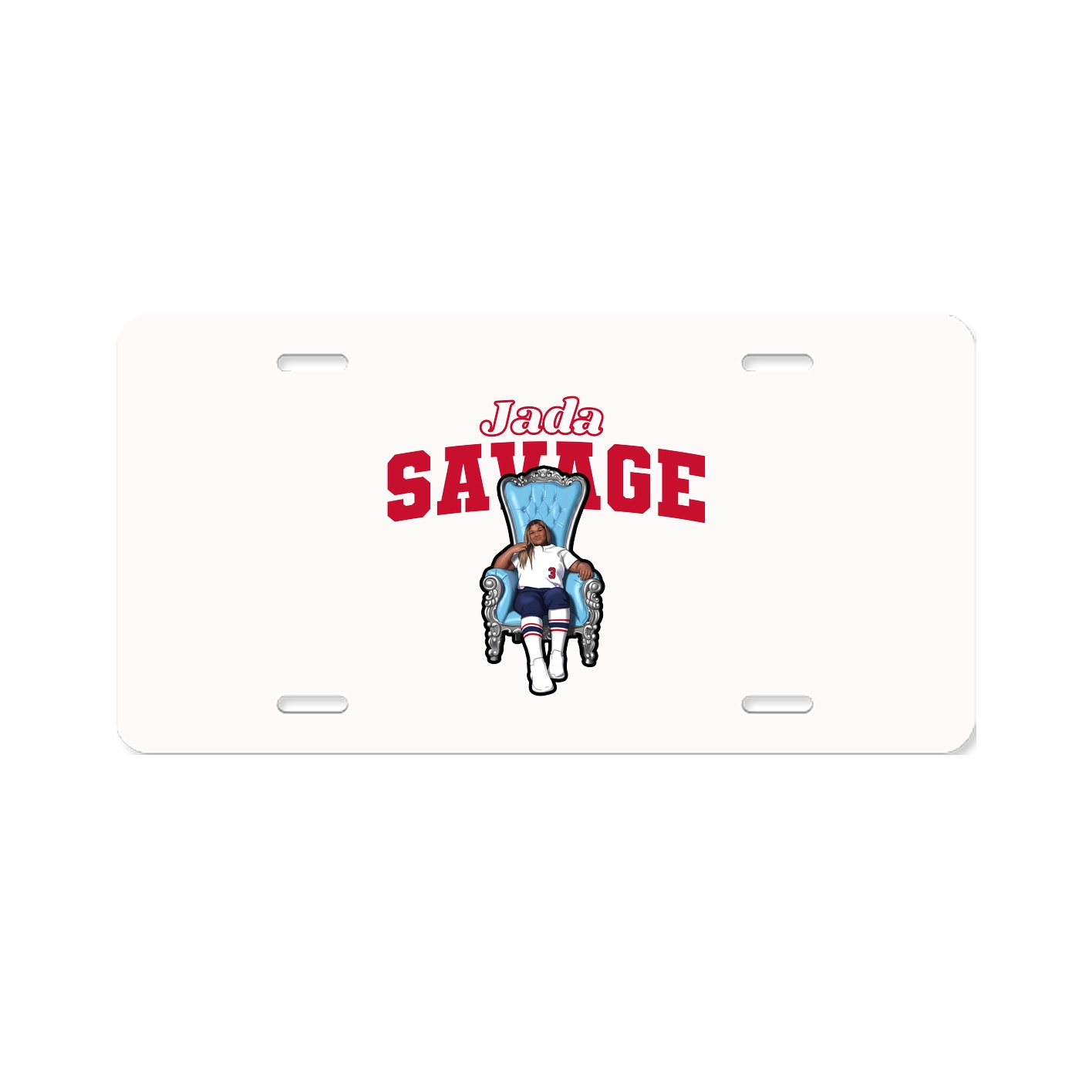 License Plate — Name Arch in Classic