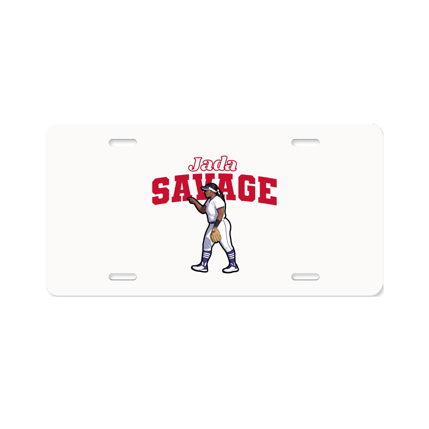 License Plate — Name Arch in Classic