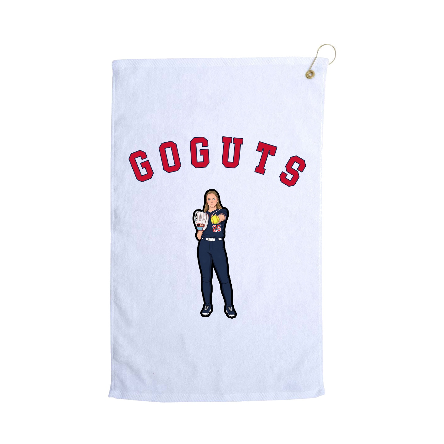 Golf Towel — Shirsey Arch in White