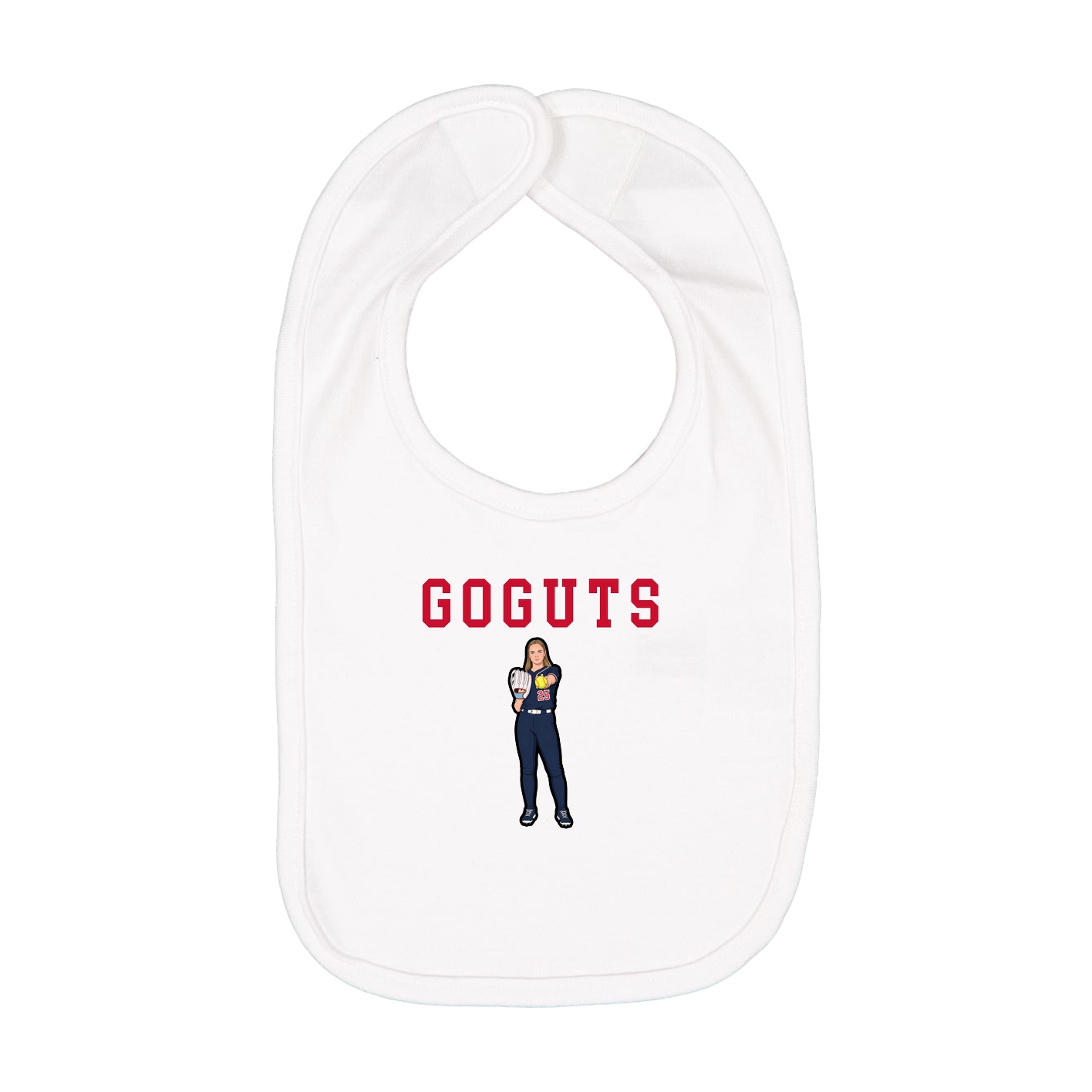 Infant Bib — Shirsey in White