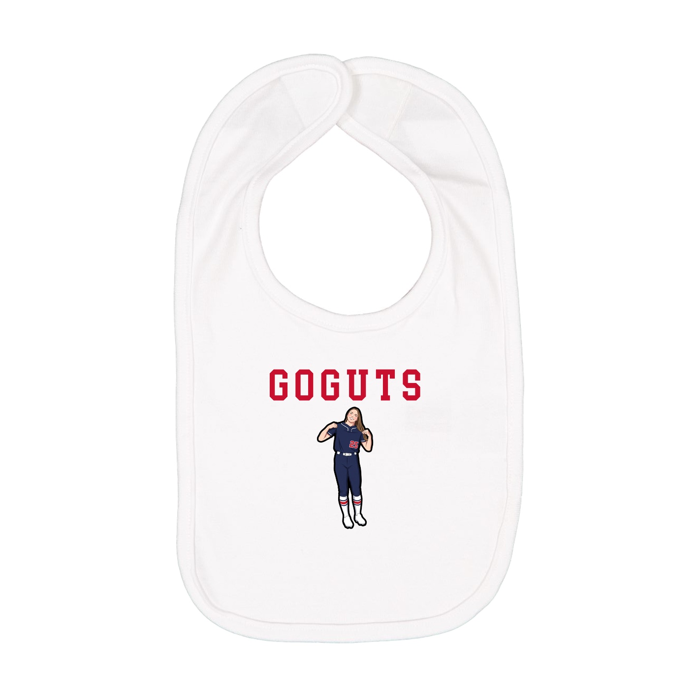 Infant Bib — Shirsey in White