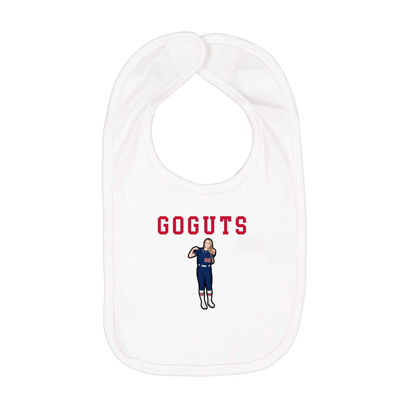 Infant Bib — Shirsey in White