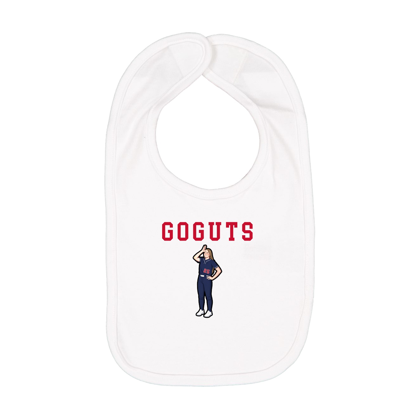 Infant Bib — Shirsey in White