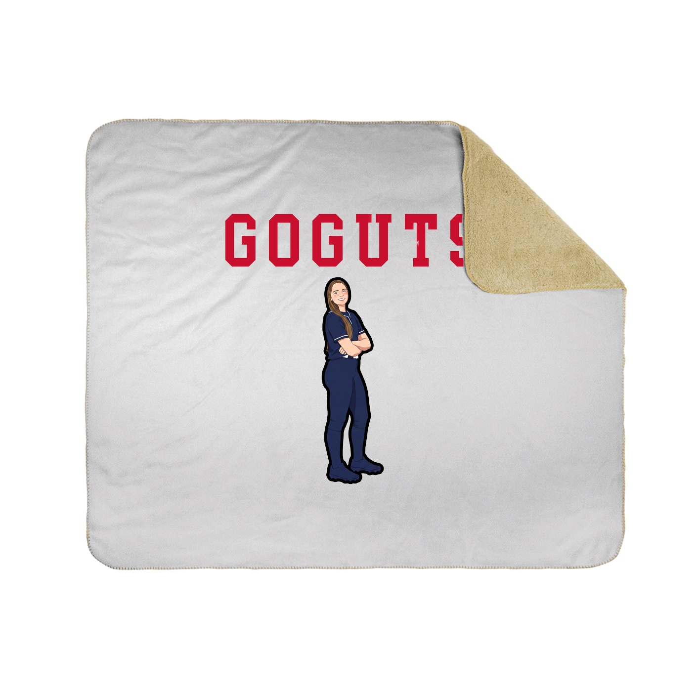 Throw Blanket — Shirsey in White