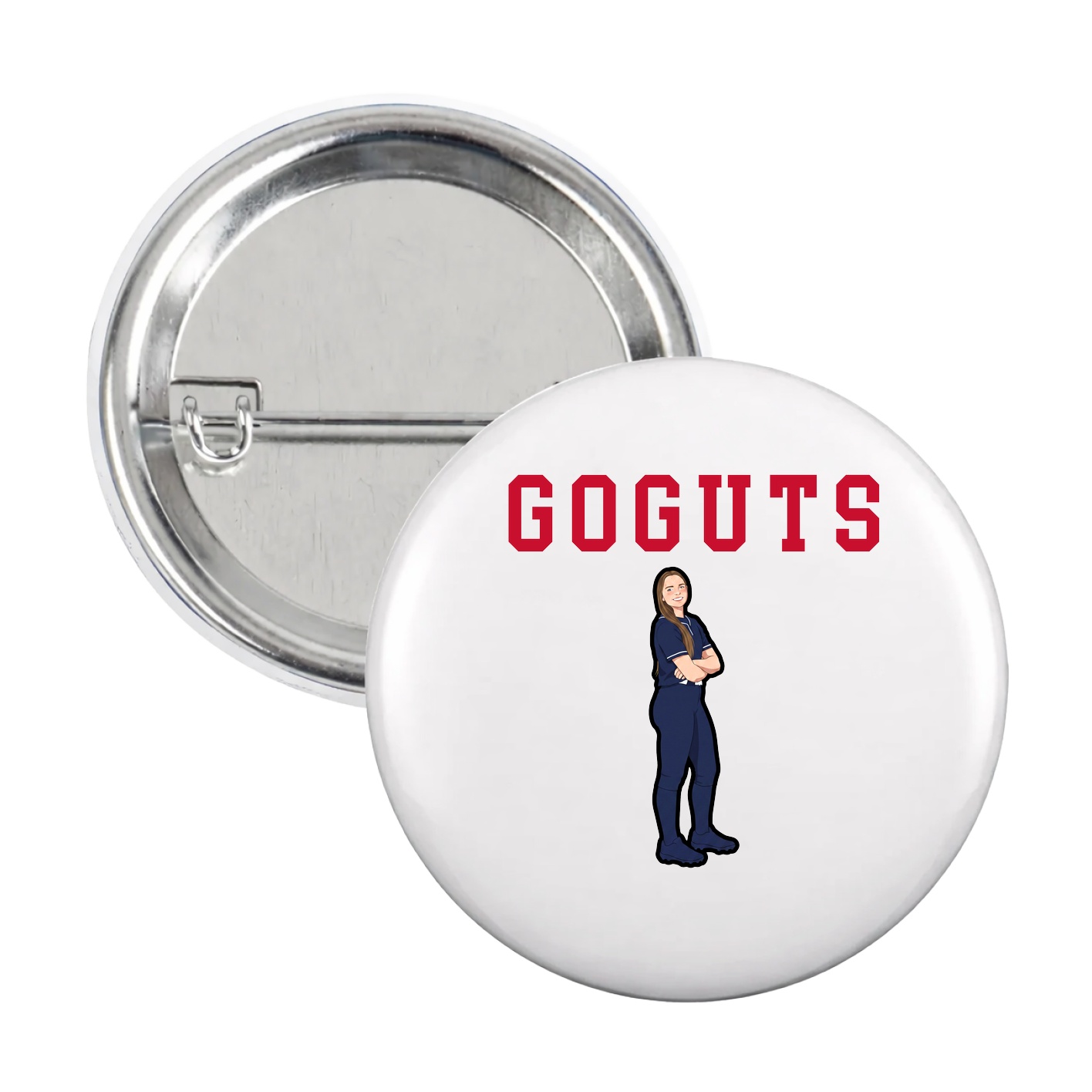 Game Day Button — Shirsey in White