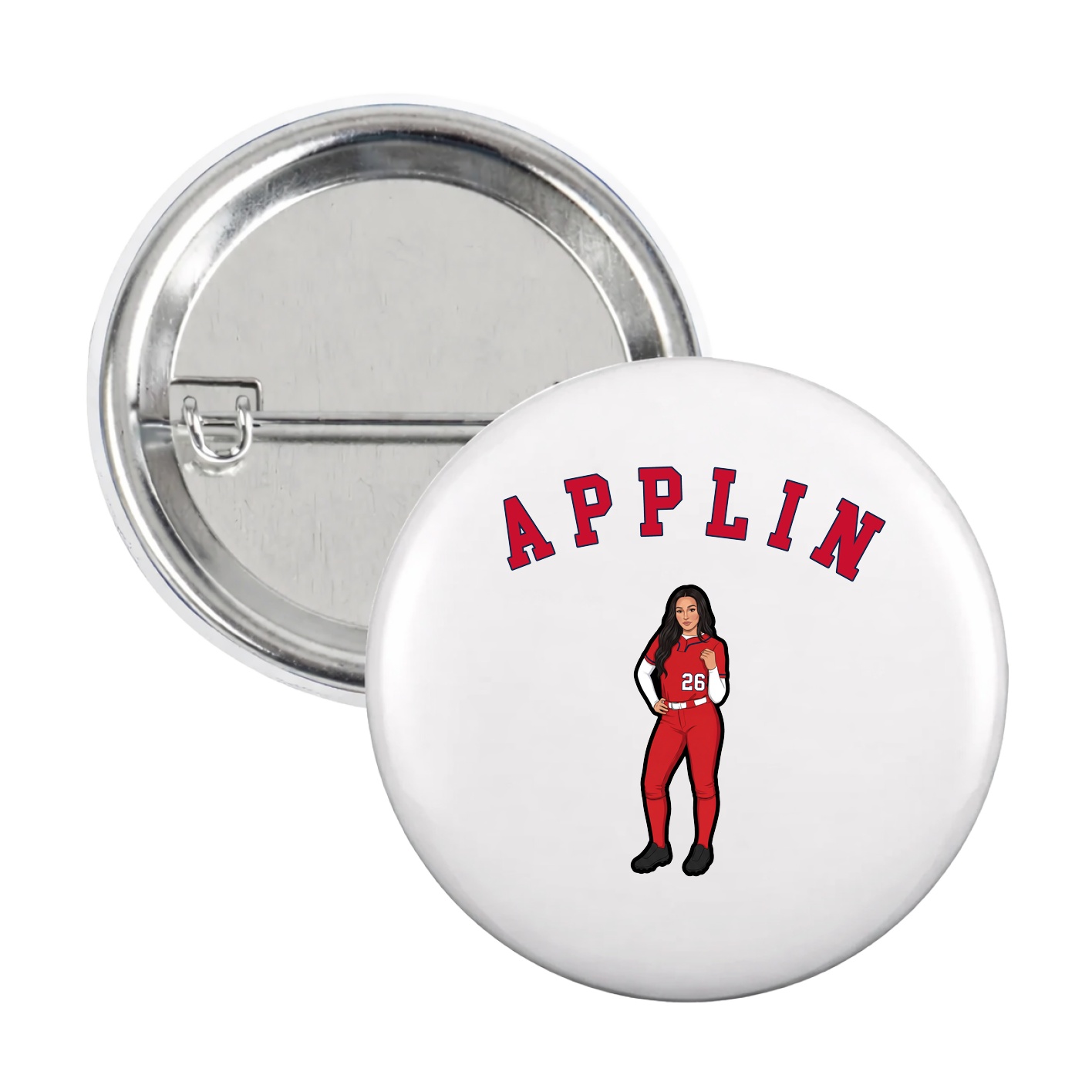 Game Day Button — Shirsey Arch in White