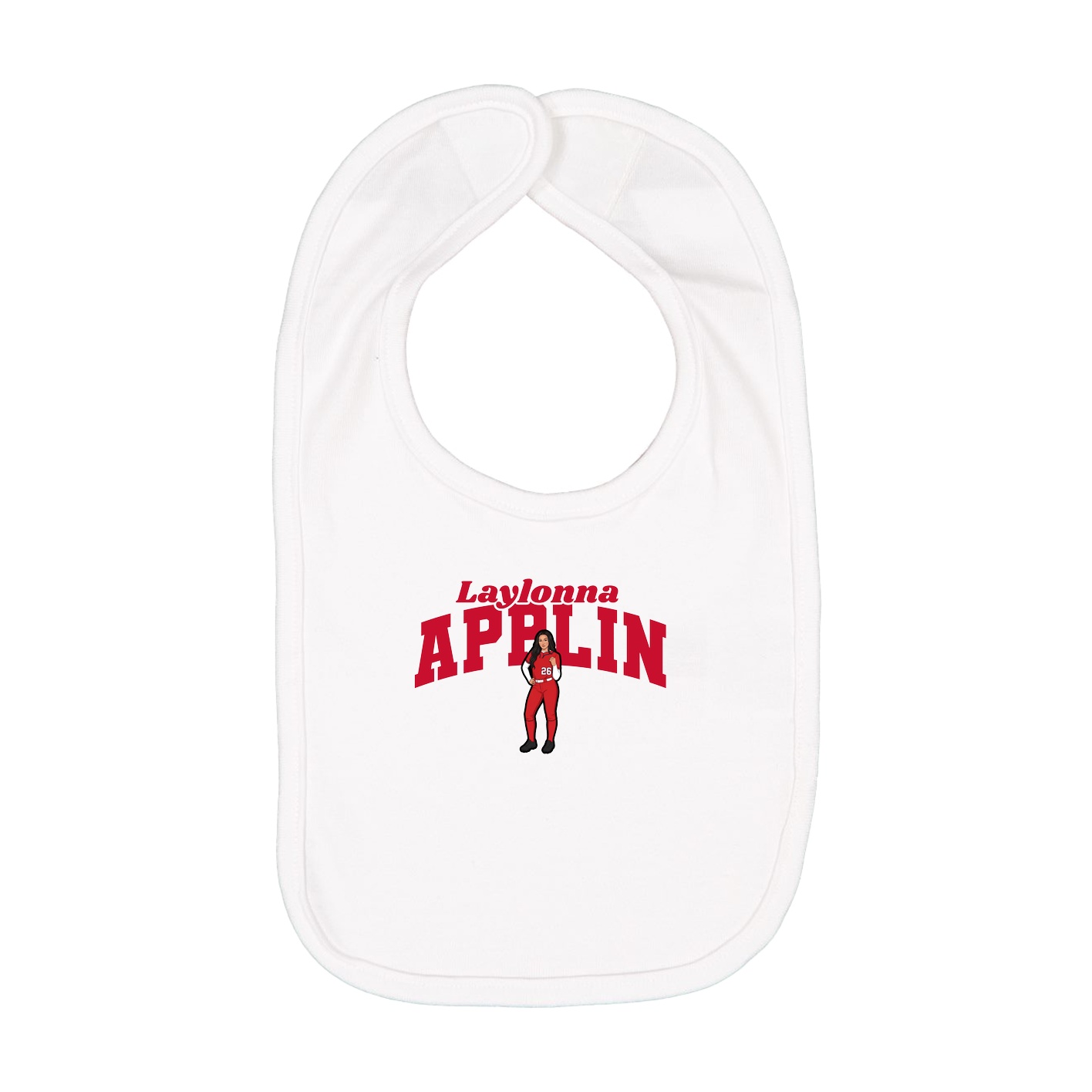 Infant Bib — Signature Arch in White