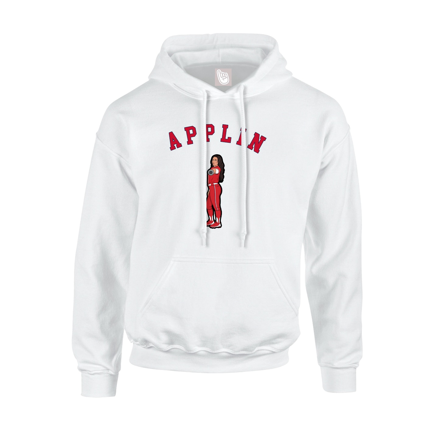 Hoodie — Shirsey Arch in White