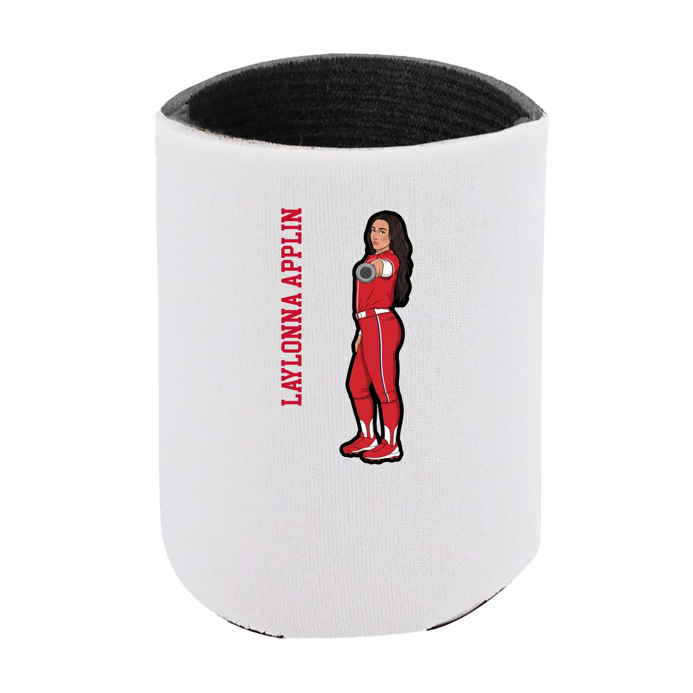 Can Holder — Name Vertical in White