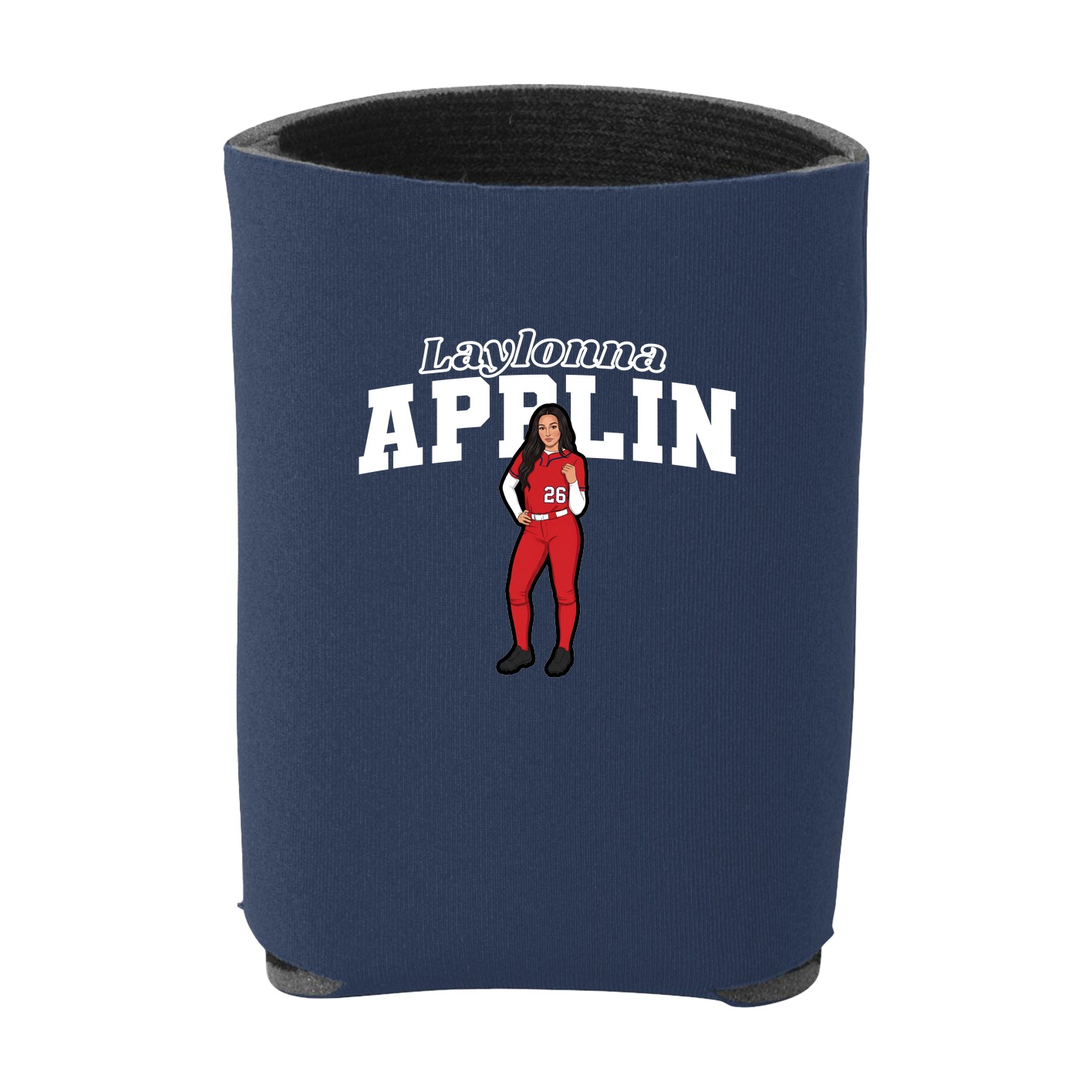 Can Holder — Name Arch in Navy