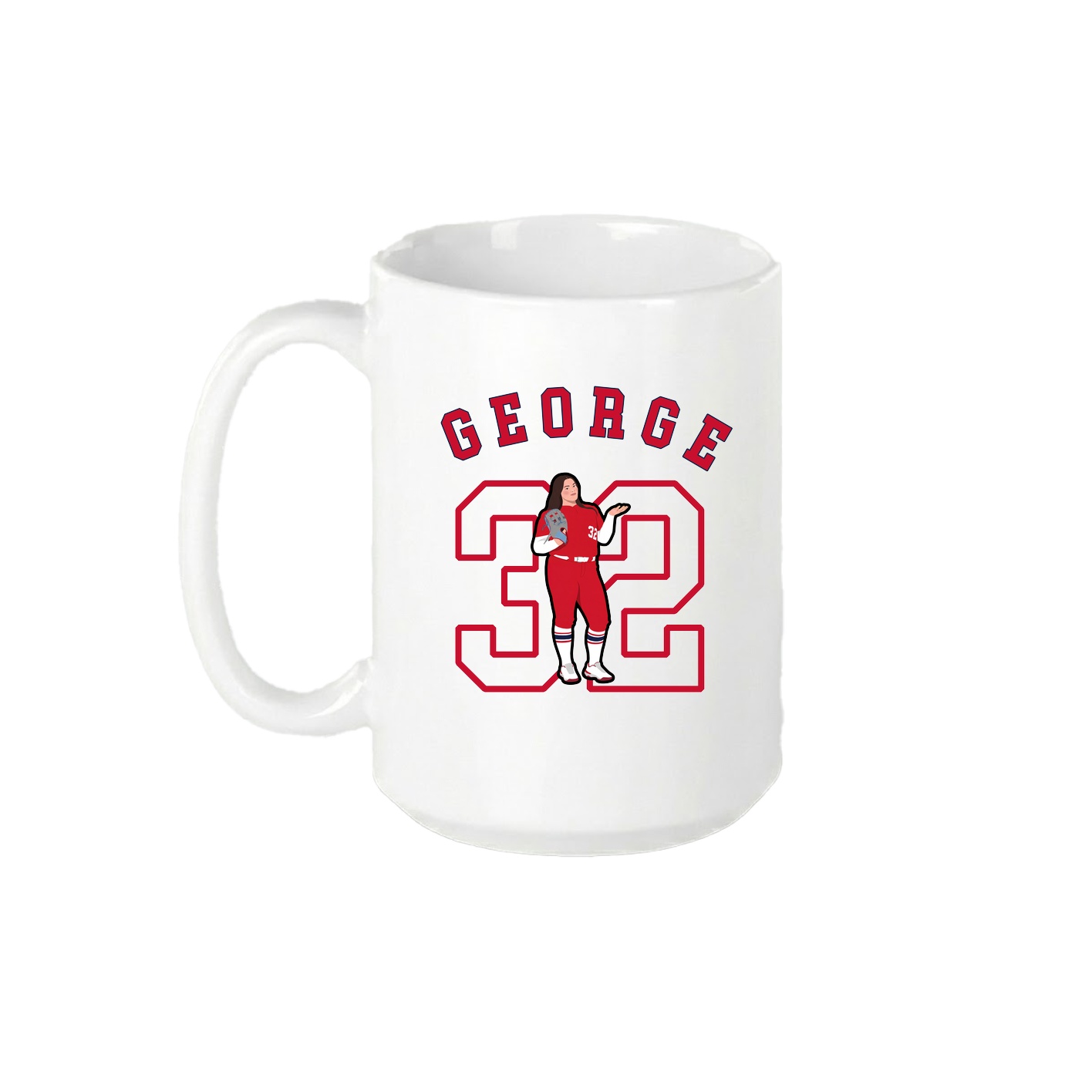 15oz Coffee Mug — Shirsey Arch in White