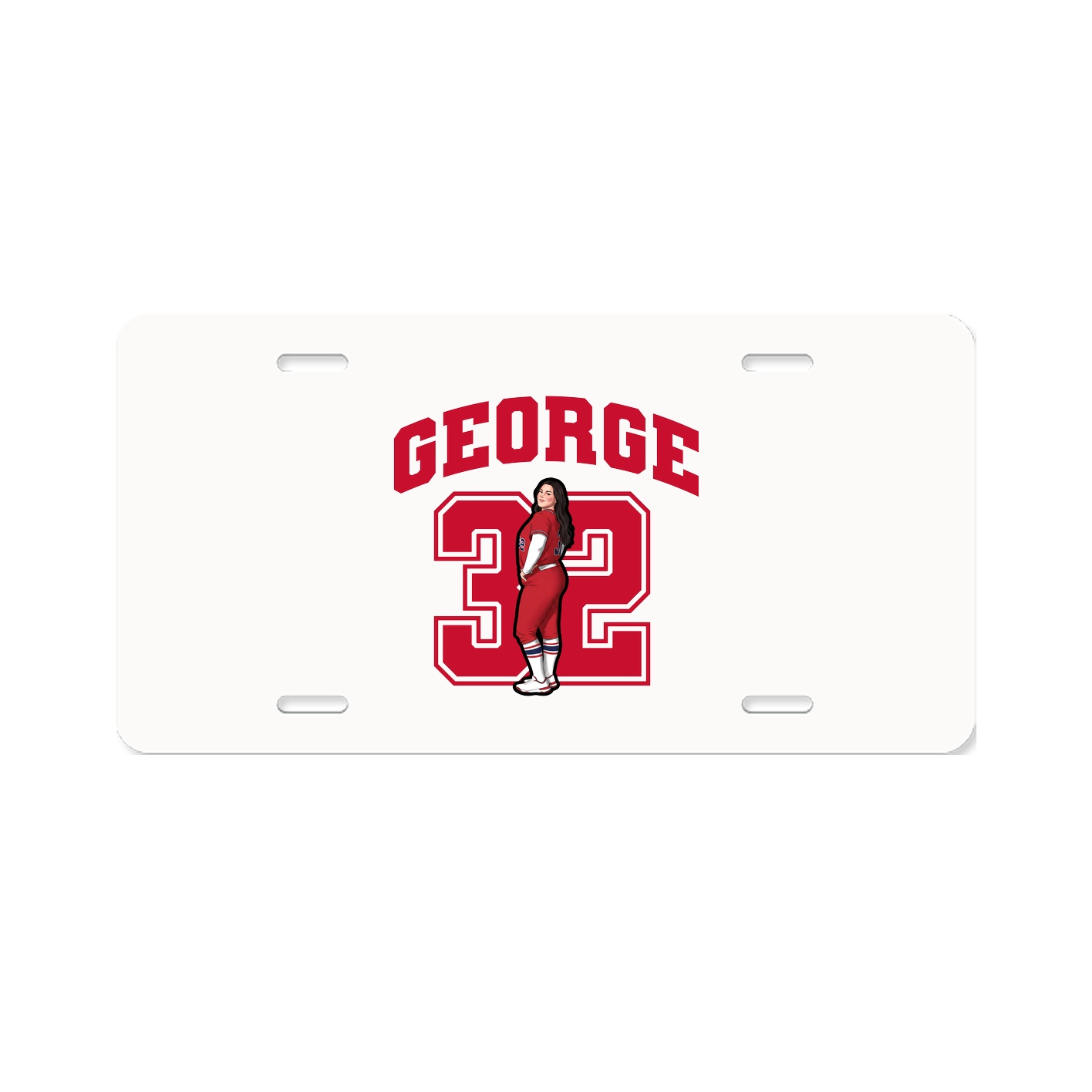 License Plate — Number in Classic