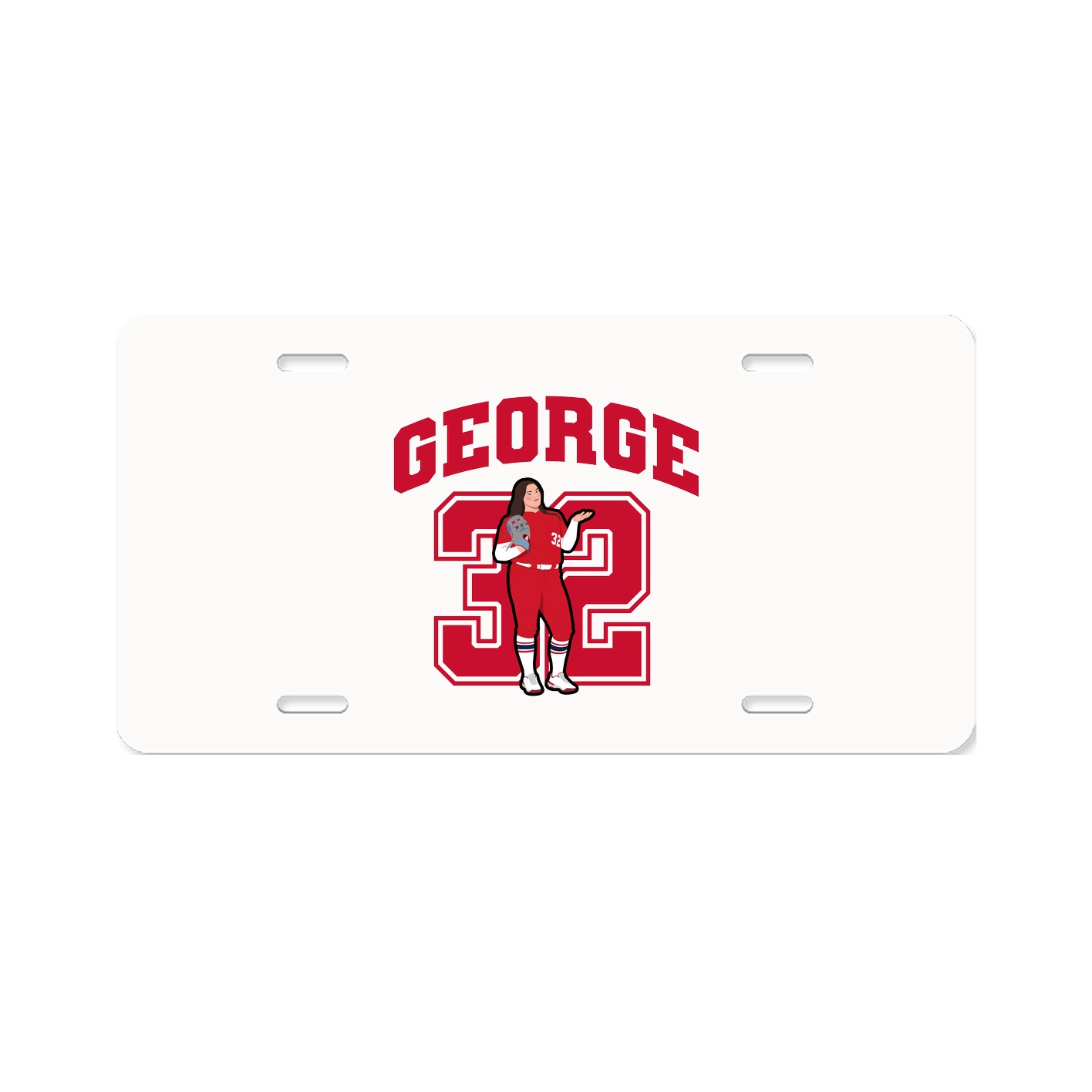 License Plate — Number in Classic