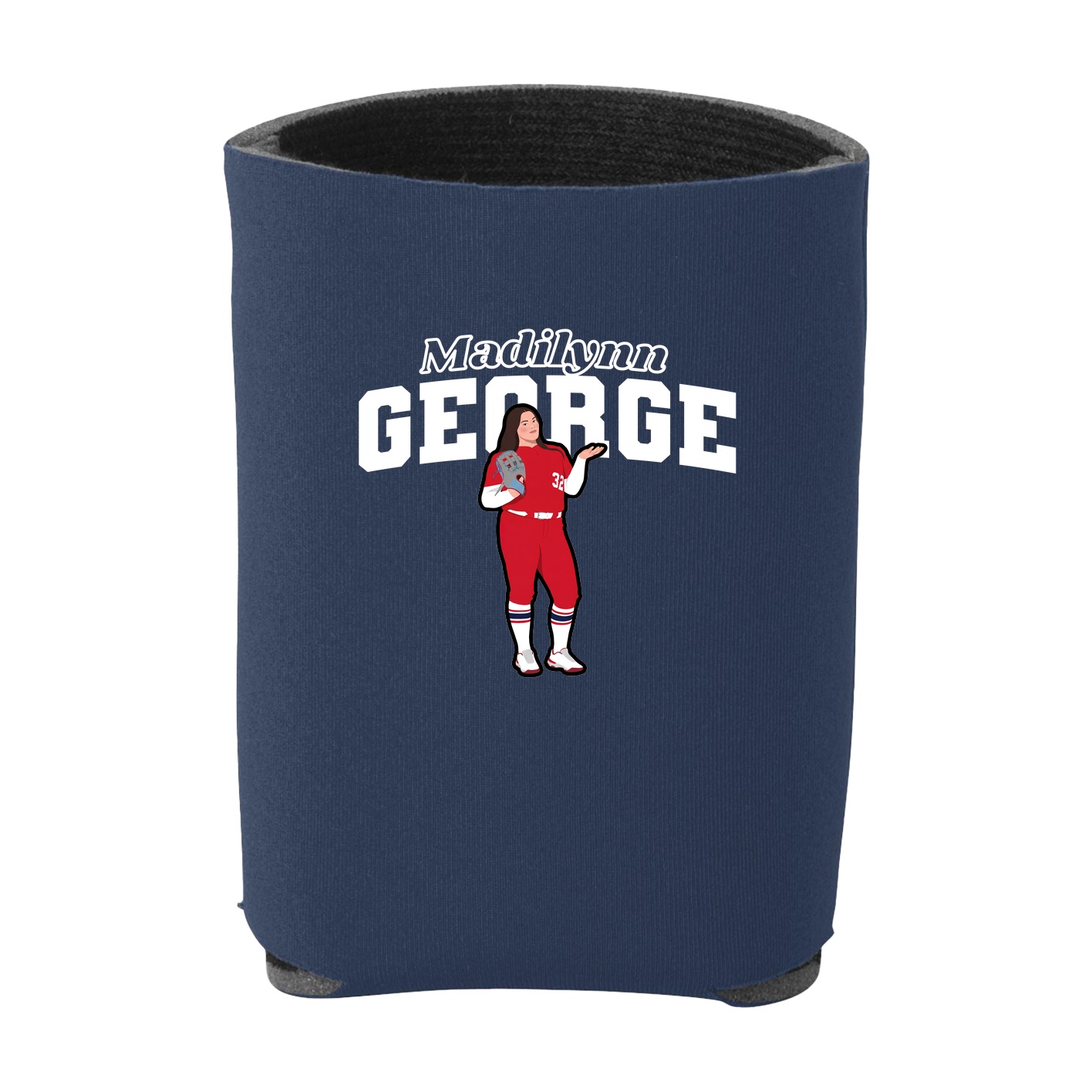 Can Holder — Name Arch in Navy
