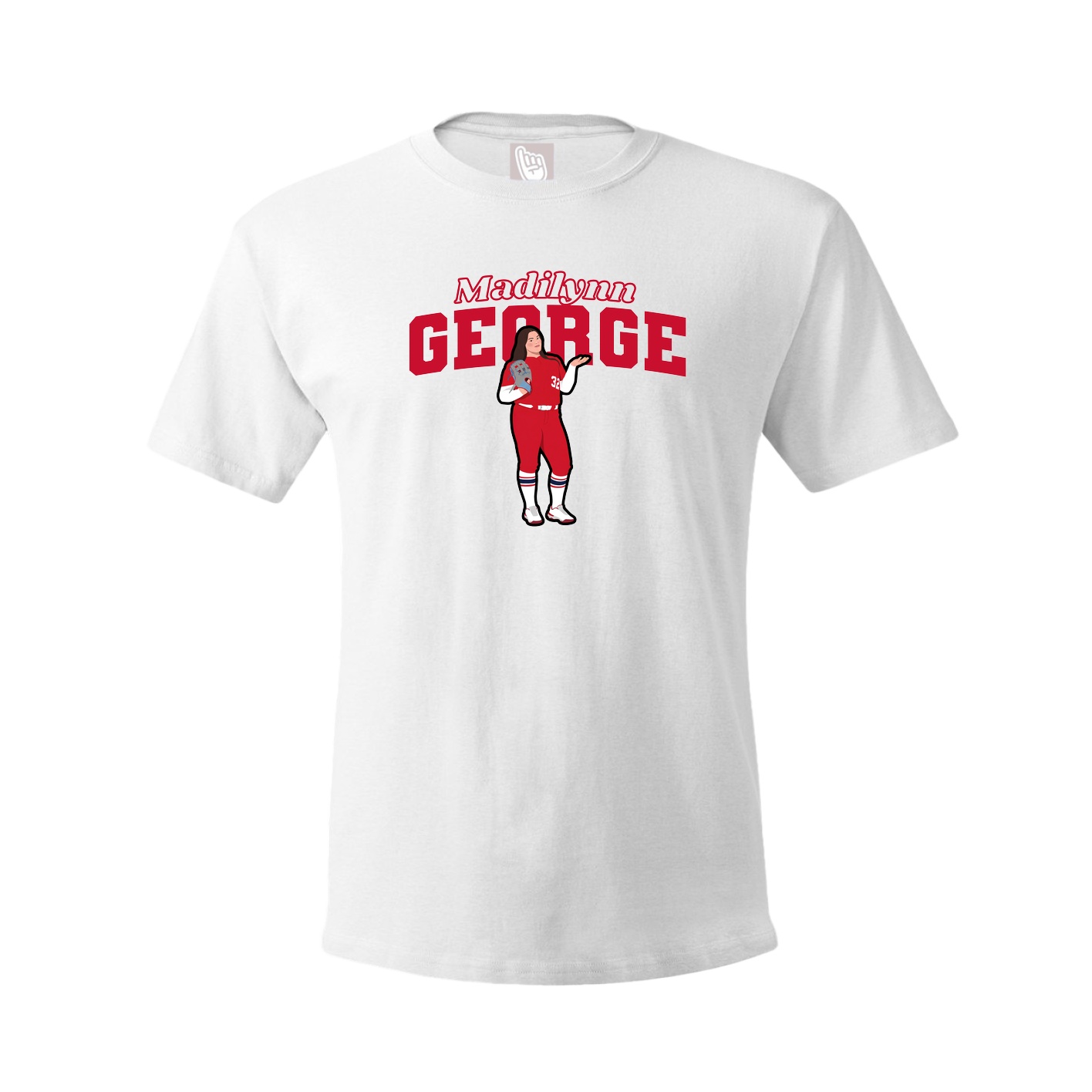 Tee — Name Arch in White