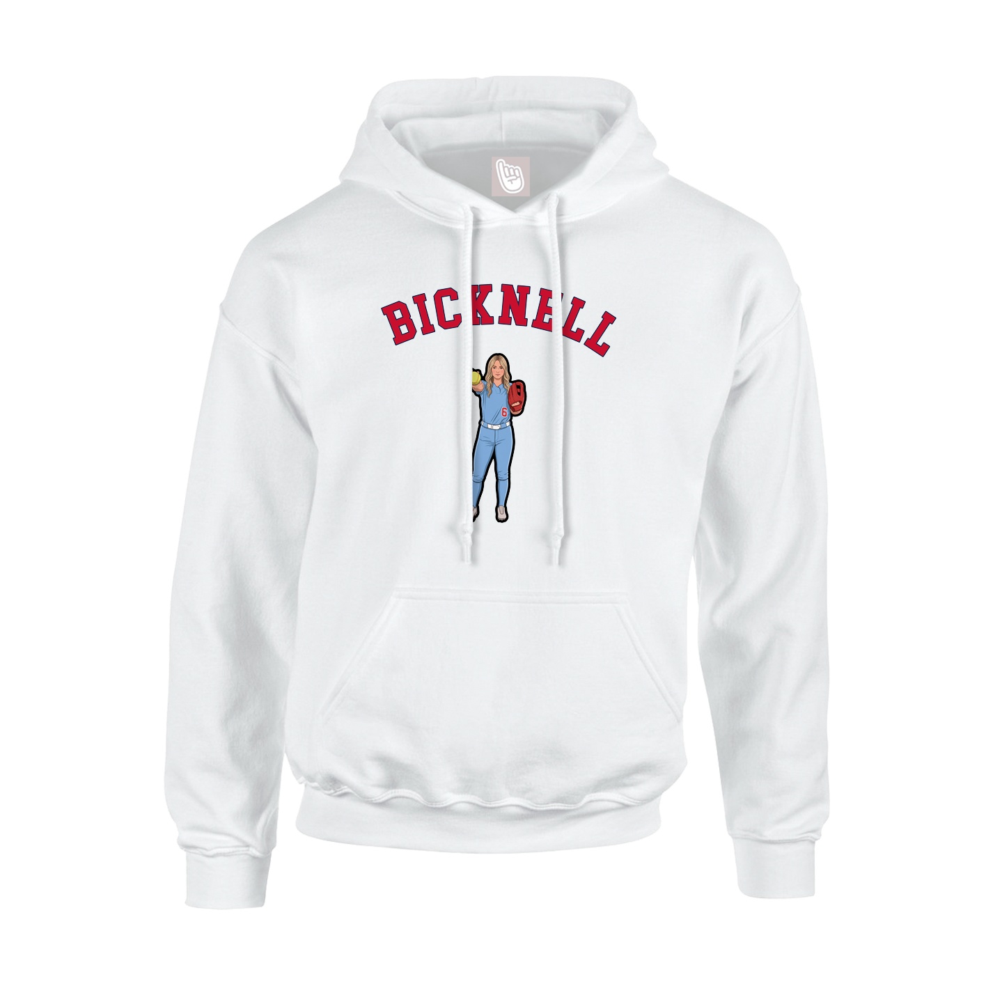 Youth Hoodie — Shirsey Arch in White