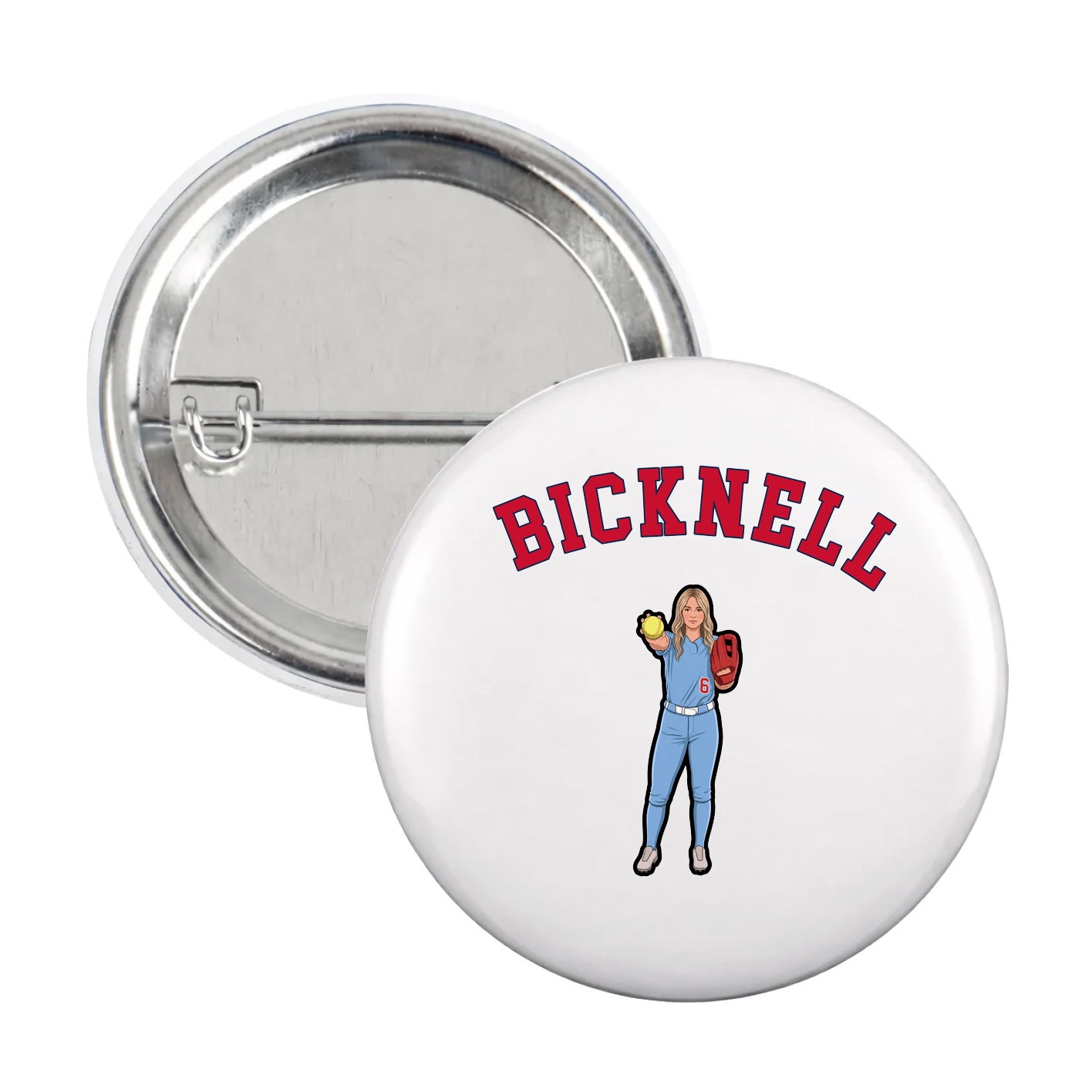 Game Day Button — Shirsey Arch in White