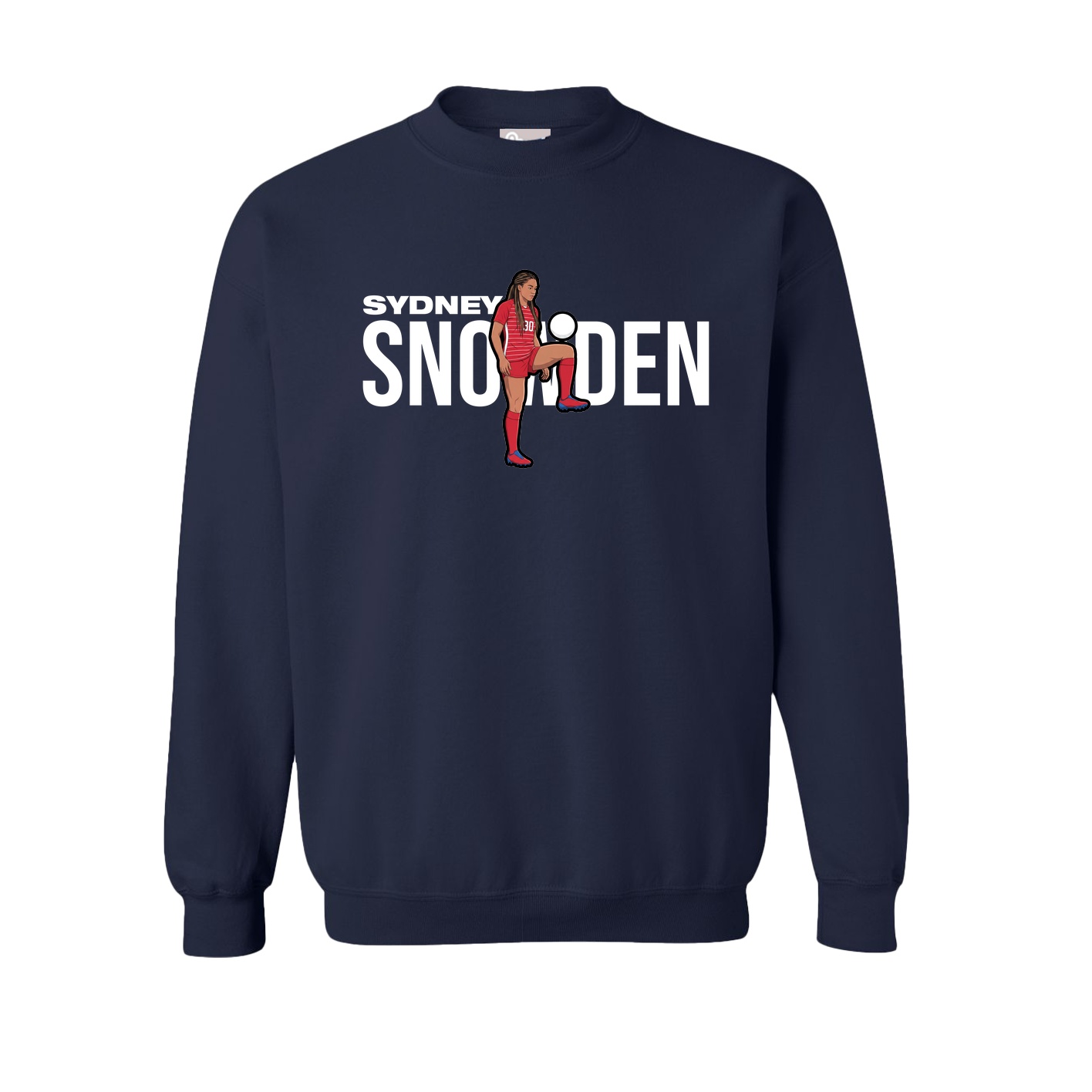 Fleece Crew — Player Name in Navy