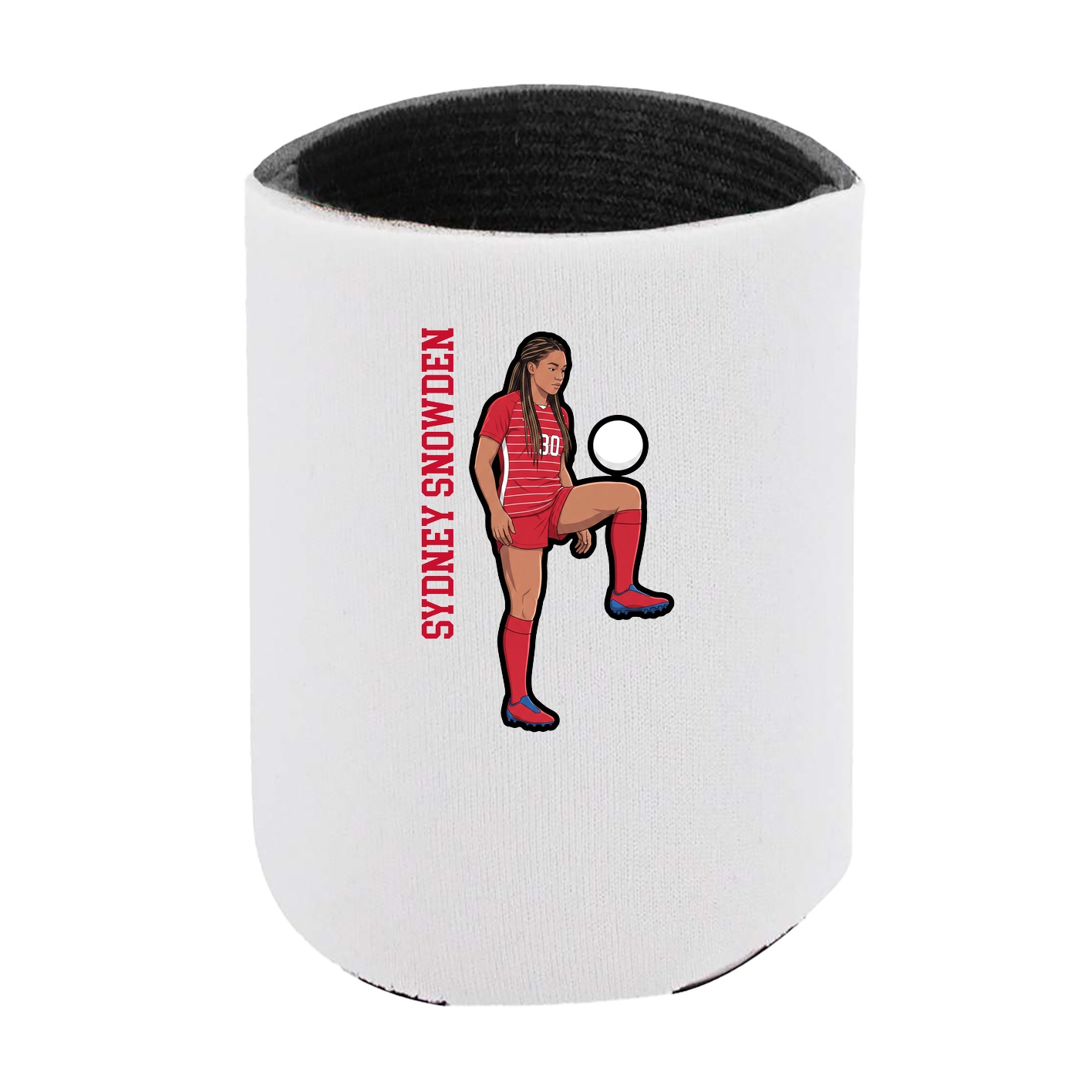 Can Holder — Name Vertical in White