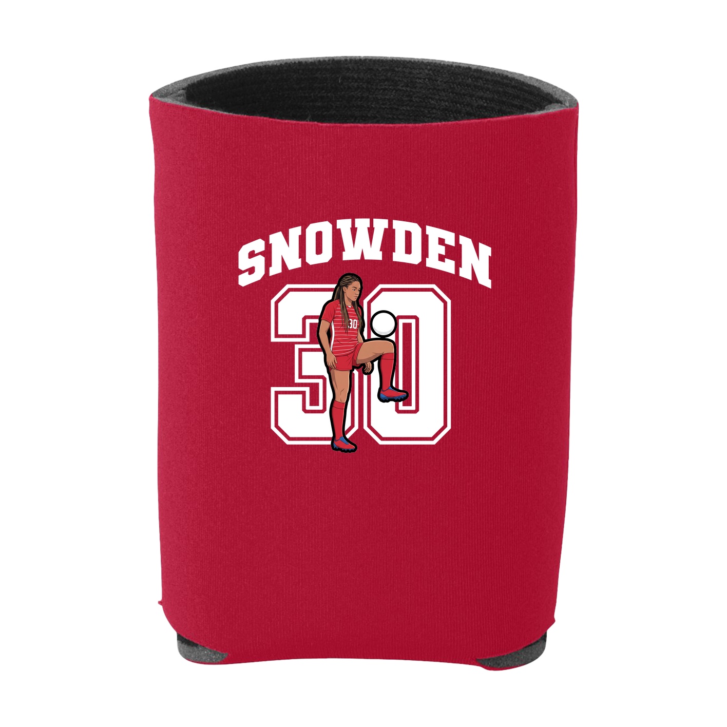 Can Holder — Number in Red
