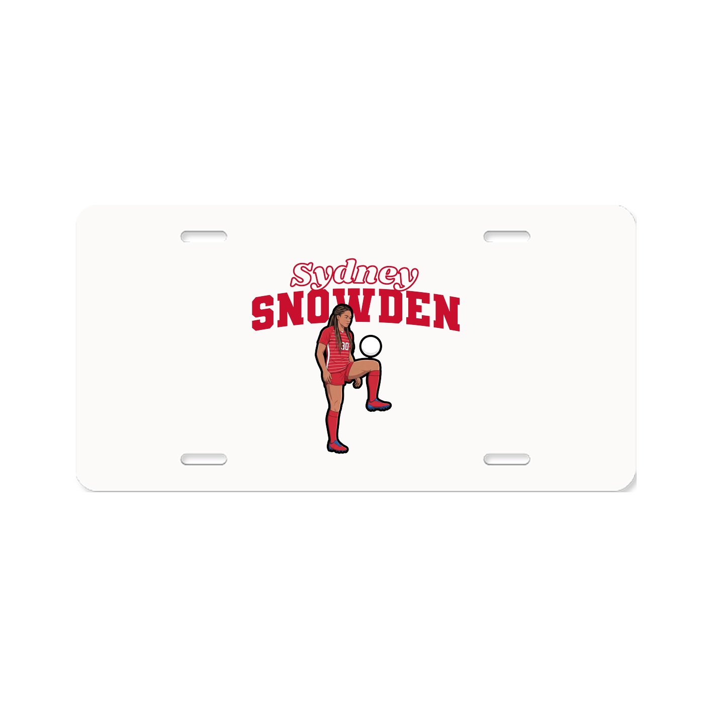 License Plate — Name Arch in Classic