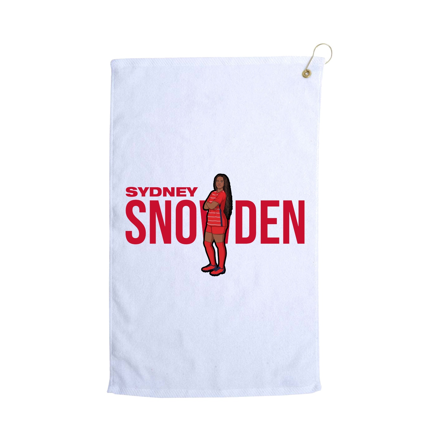 Golf Towel — Player Name in White