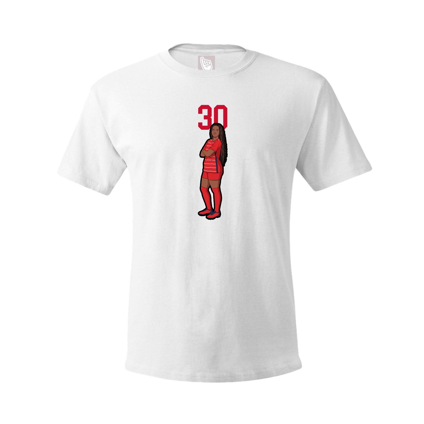 Tee — Number Top in White