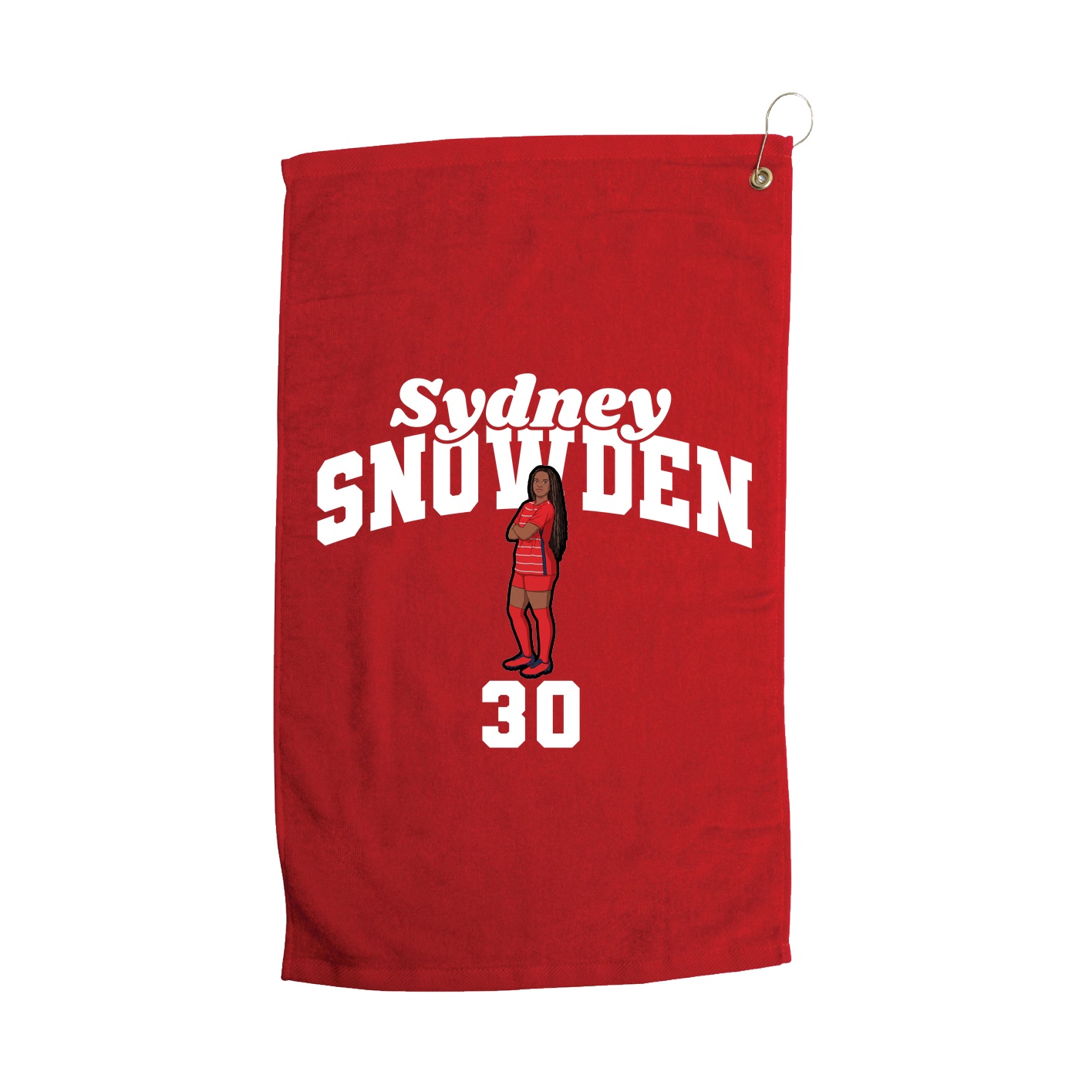 Golf Towel — Signature Arch in Red