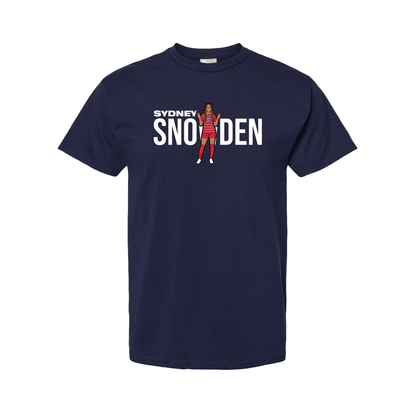 Tee — Player Name in Navy