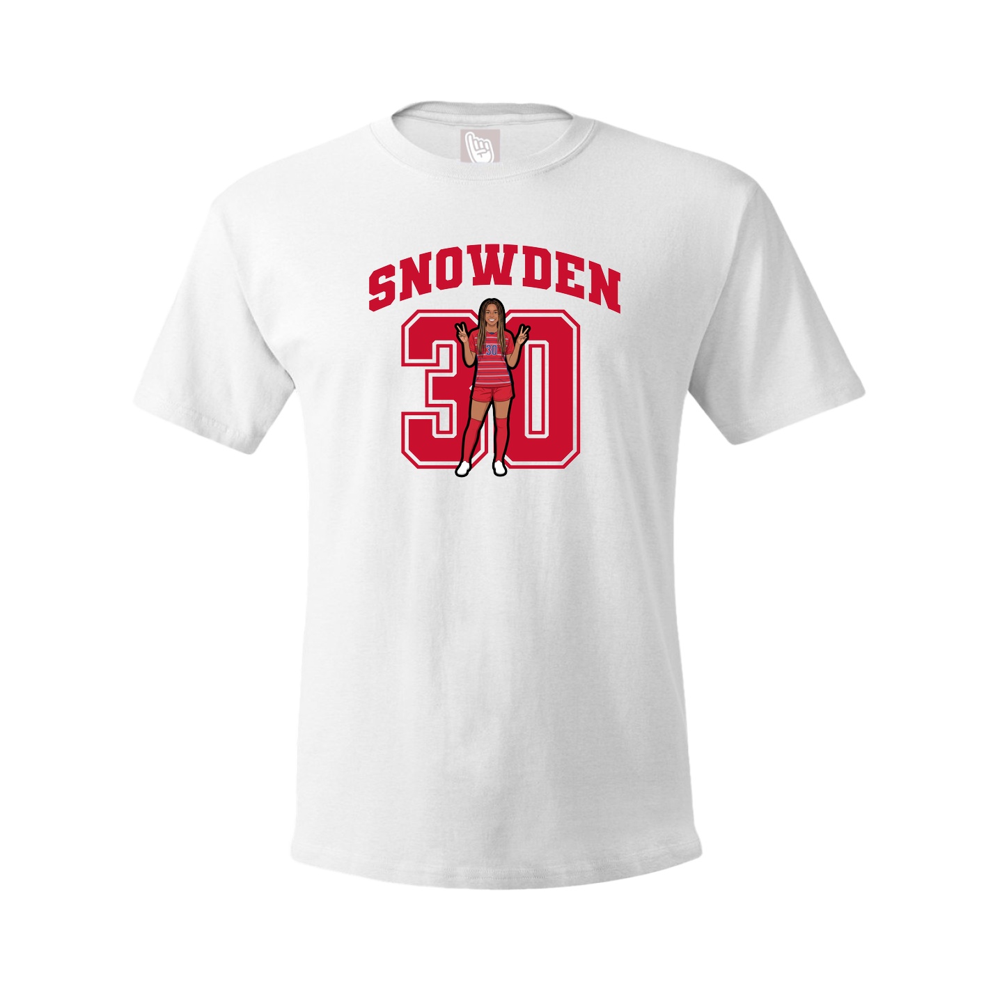 Tee — Number in White