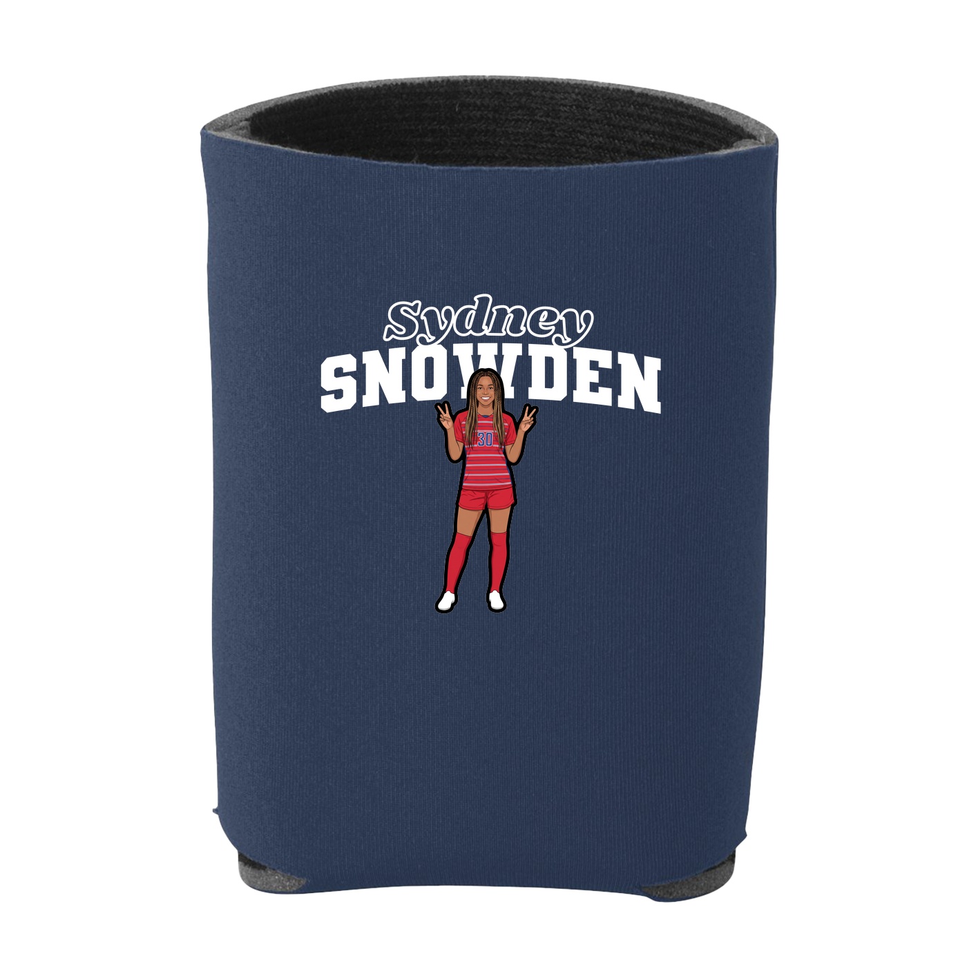 Can Holder — Name Arch in Navy