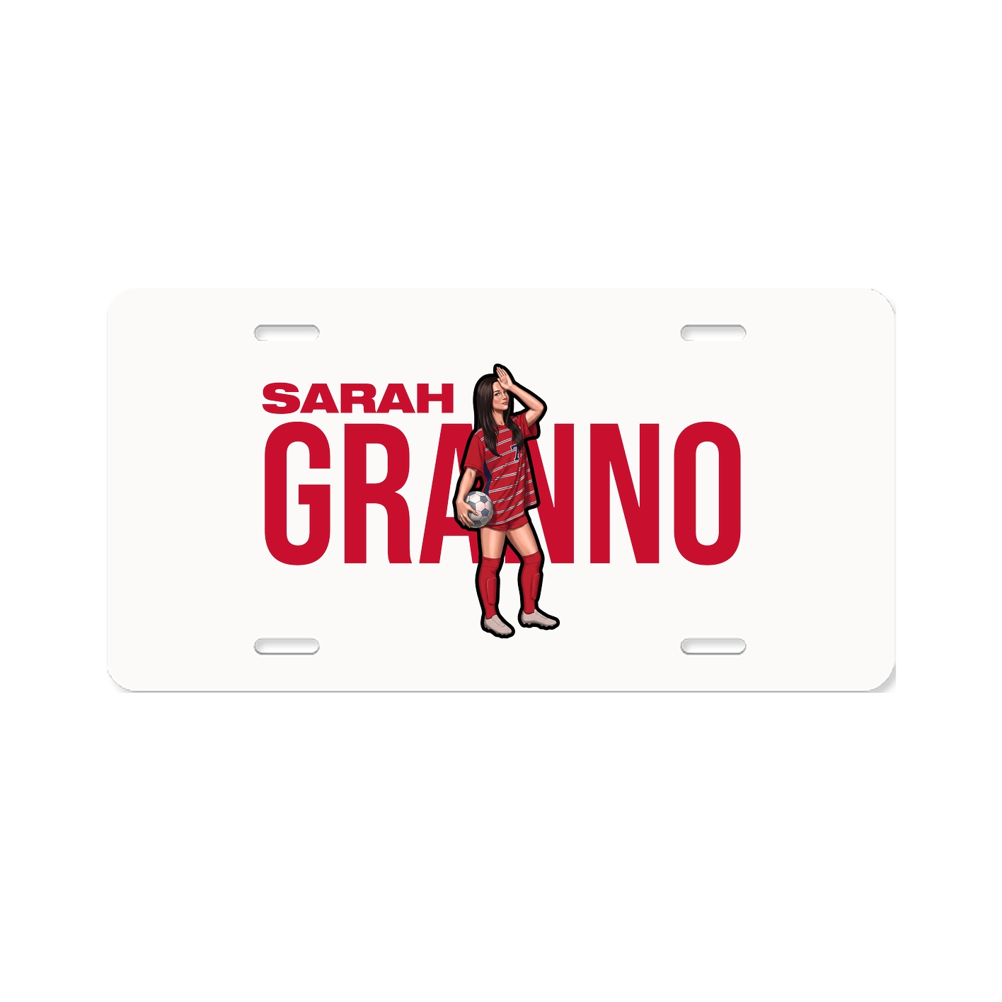 License Plate — Player Name in Classic