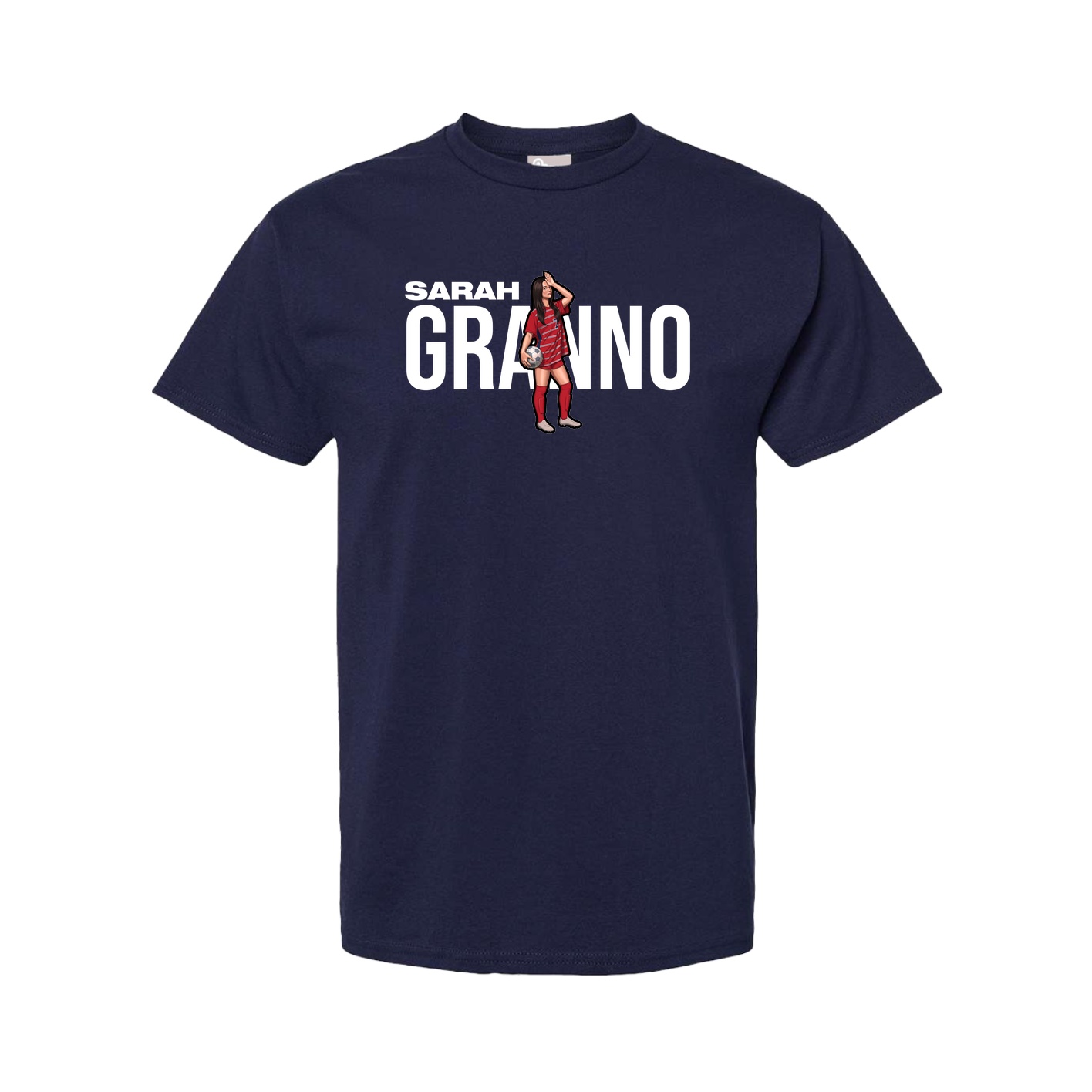 Tee — Player Name in Navy