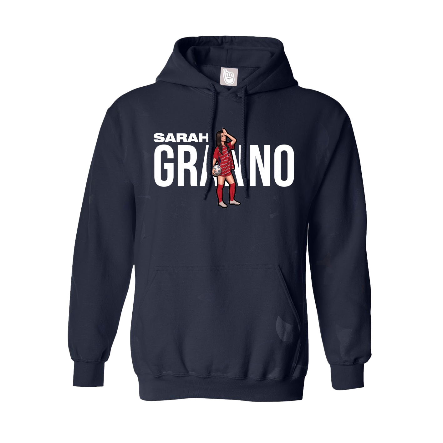 Hoodie — Player Name in Navy
