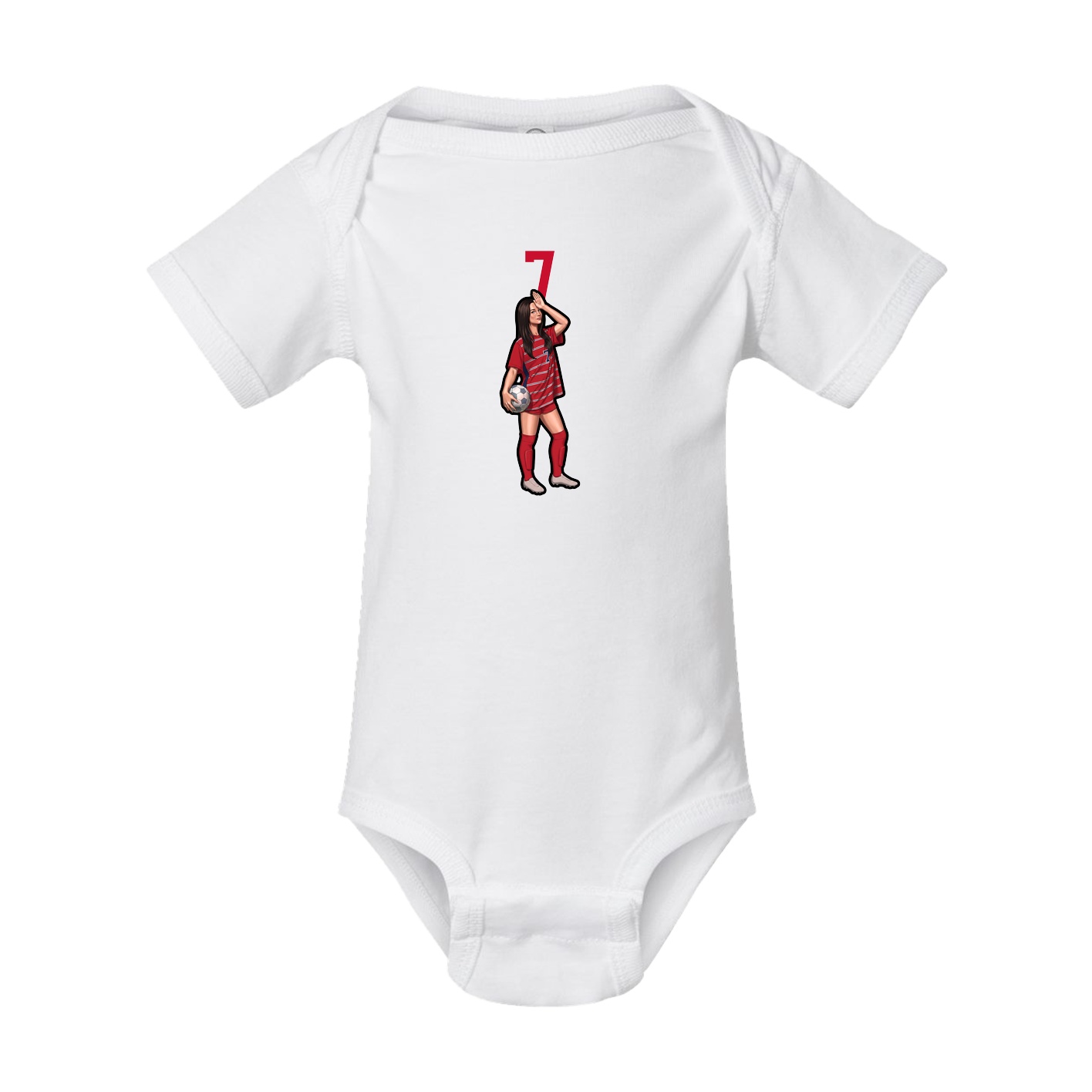 Baby Onesie — Number Top in White
