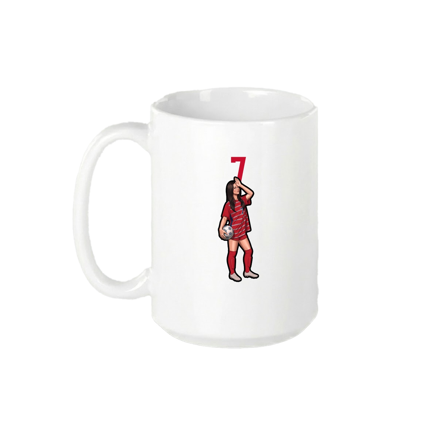 15oz Coffee Mug — Number Top in White