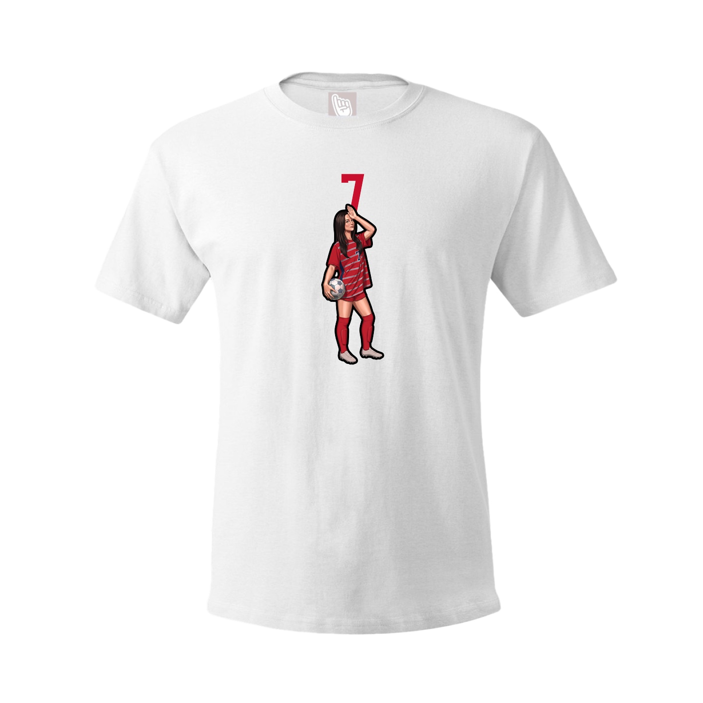 Tee — Number Top in White