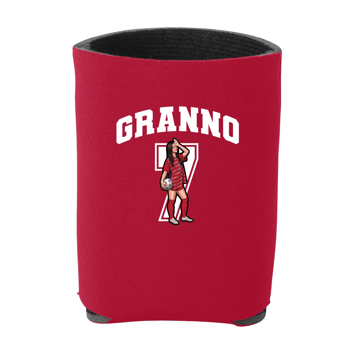 Can Holder — Number in Red