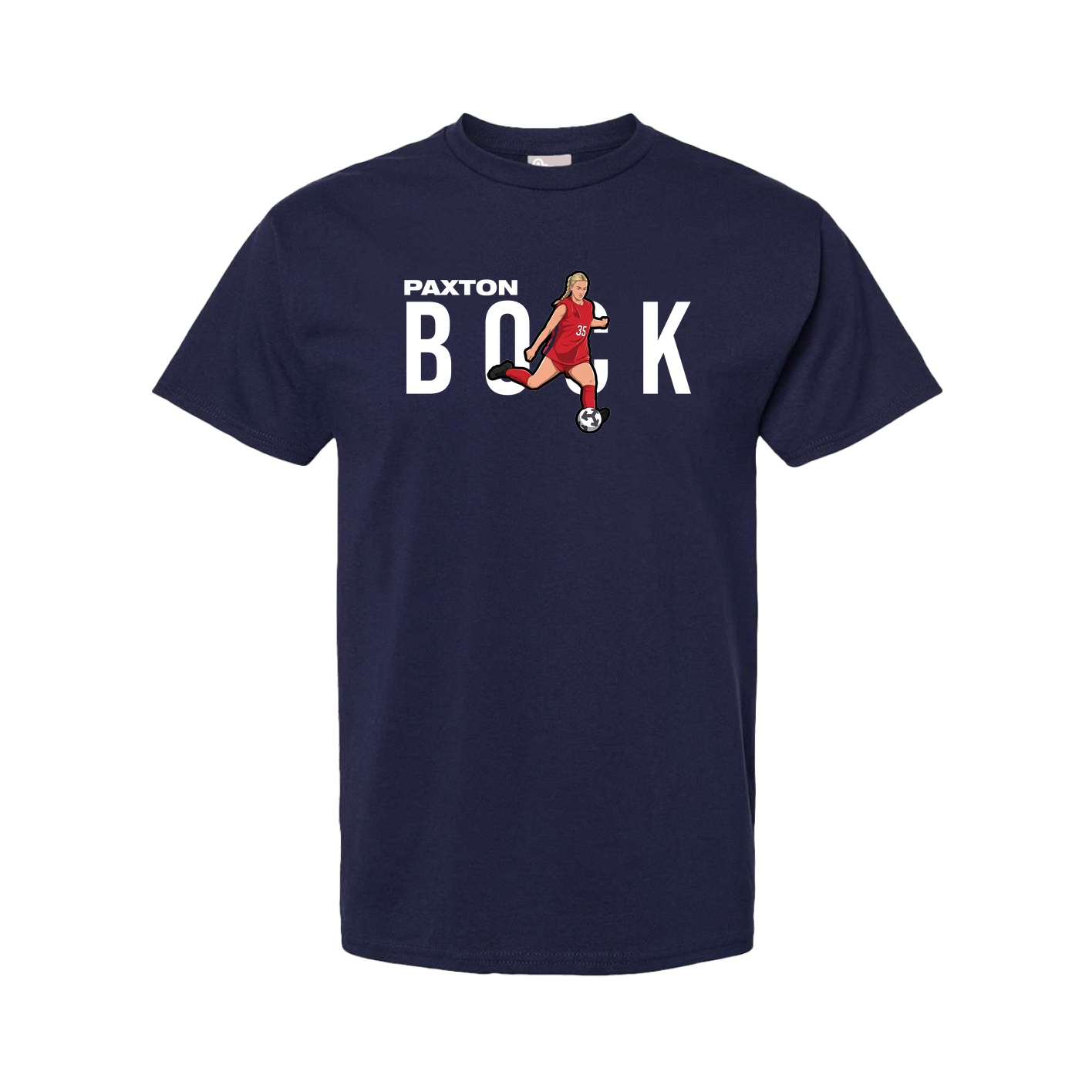 Tee — Player Name in Navy