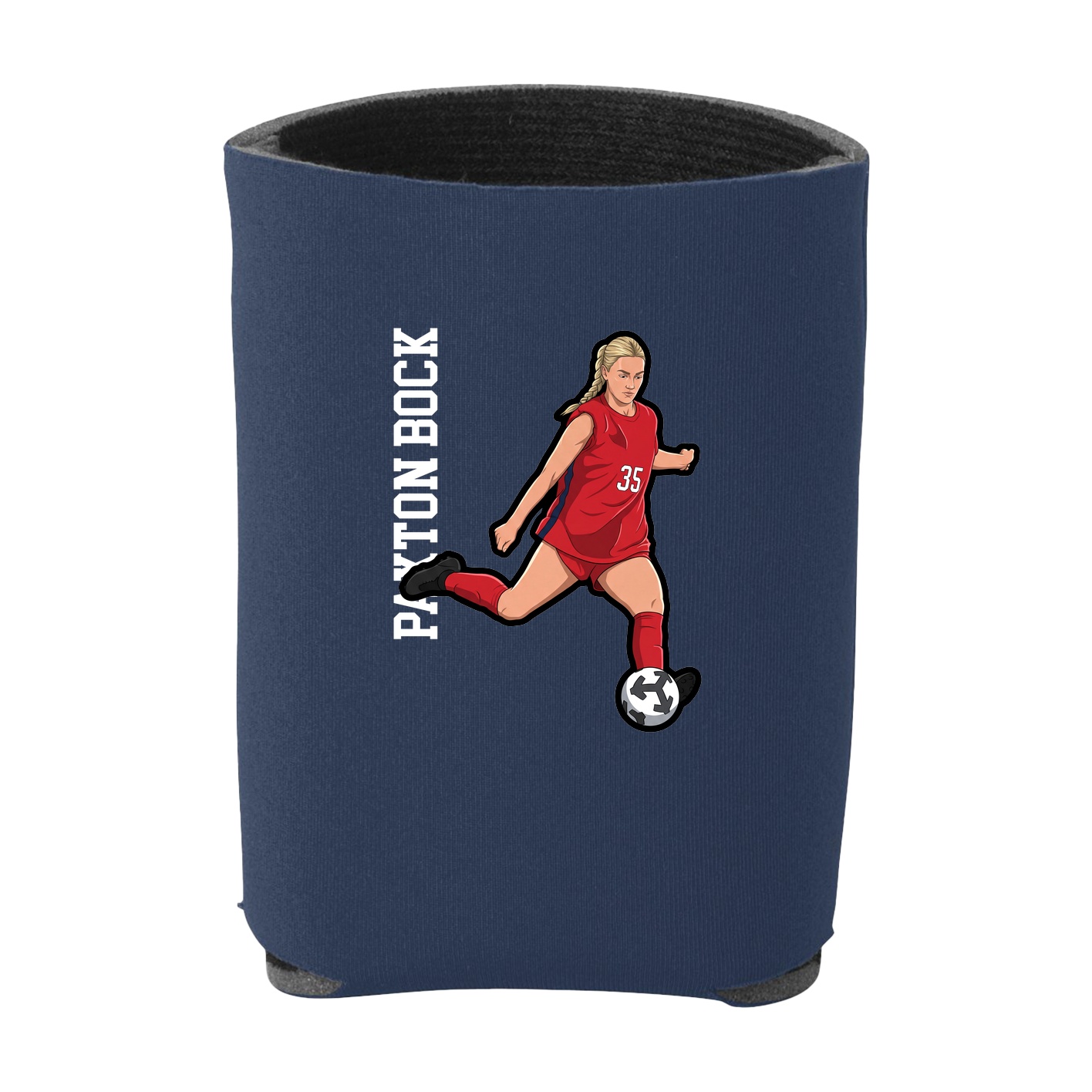 Can Holder — Name Vertical in Navy