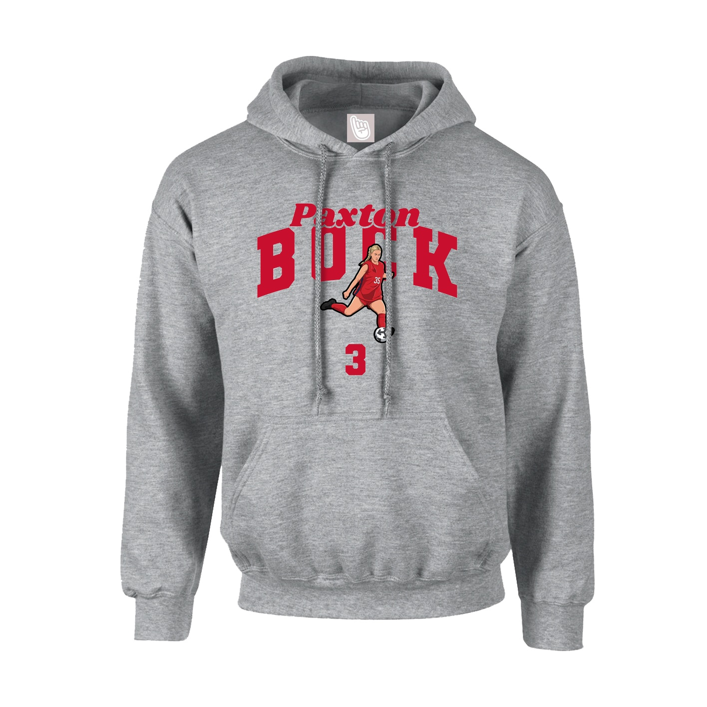 Hoodie — Signature Arch in Grey
