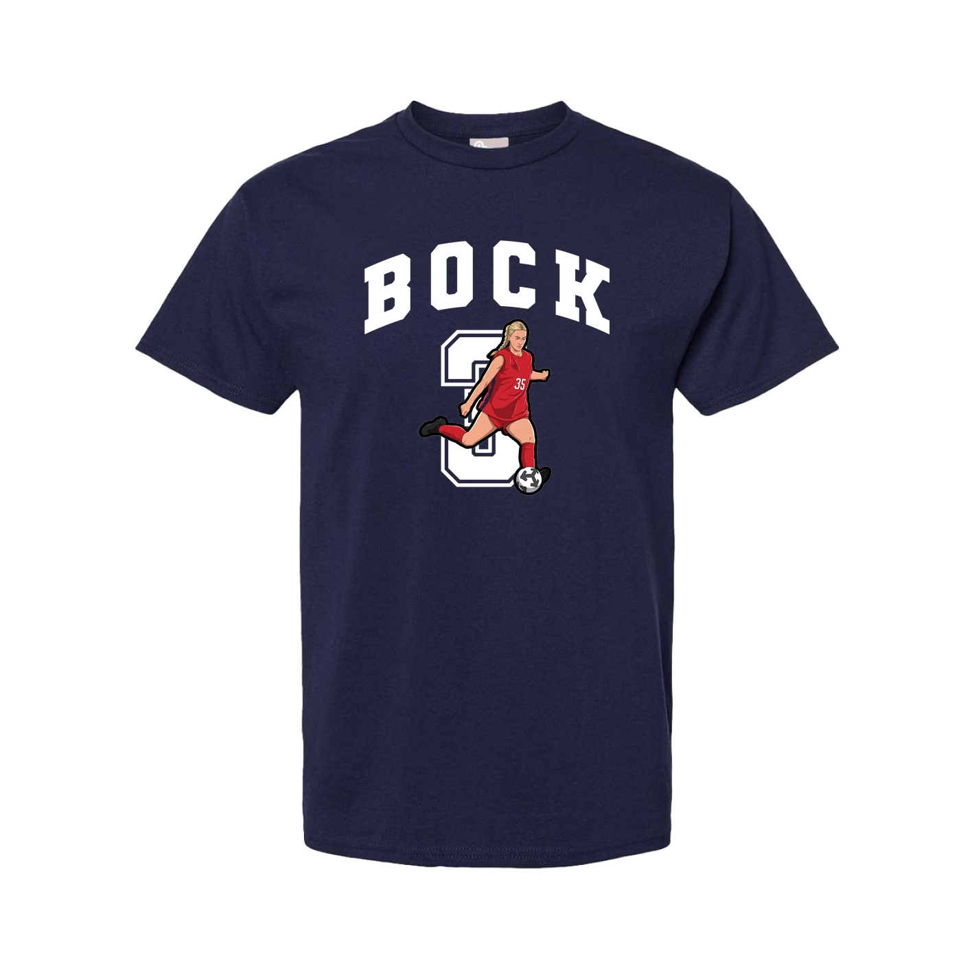 Tee — Number in Navy