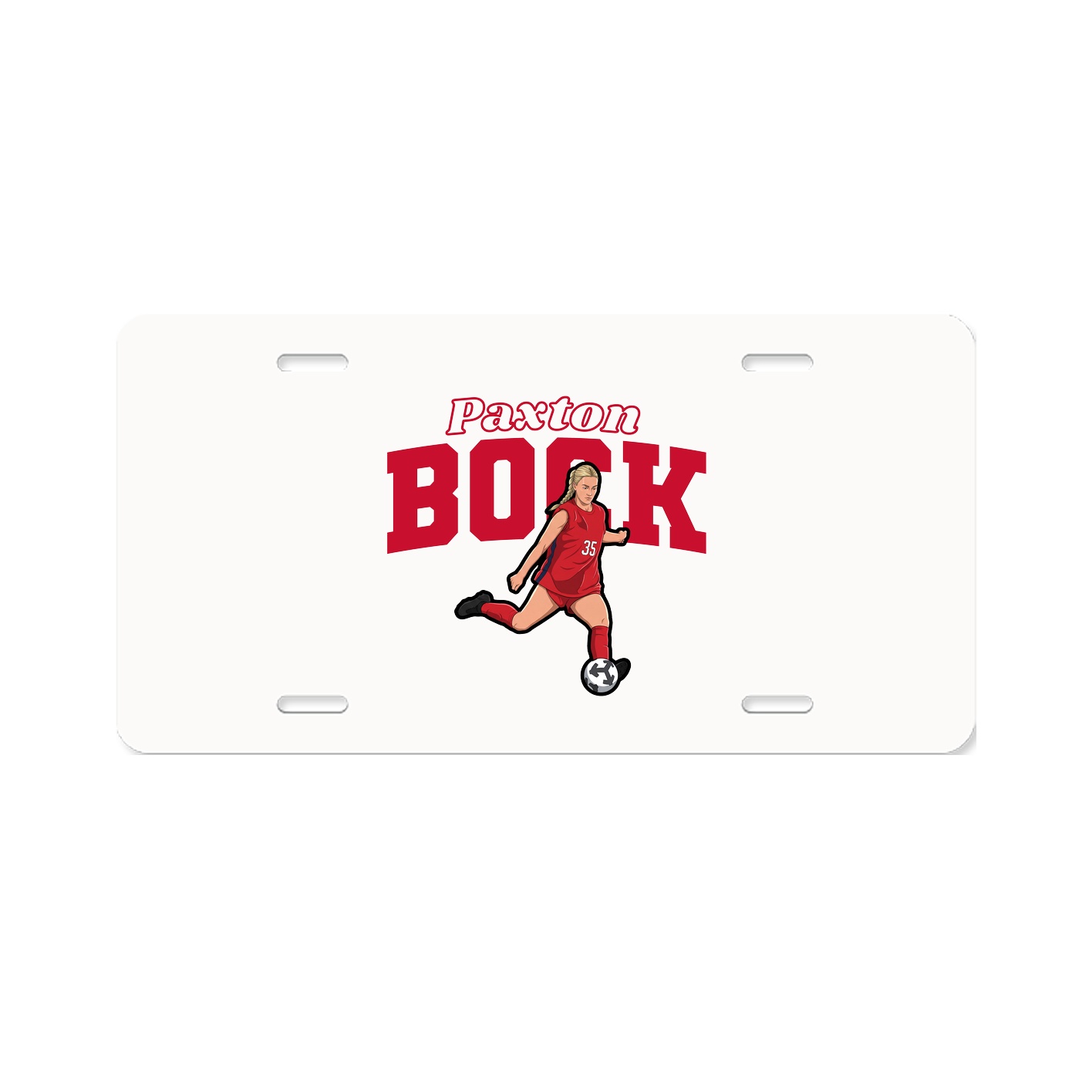 License Plate — Name Arch in Classic