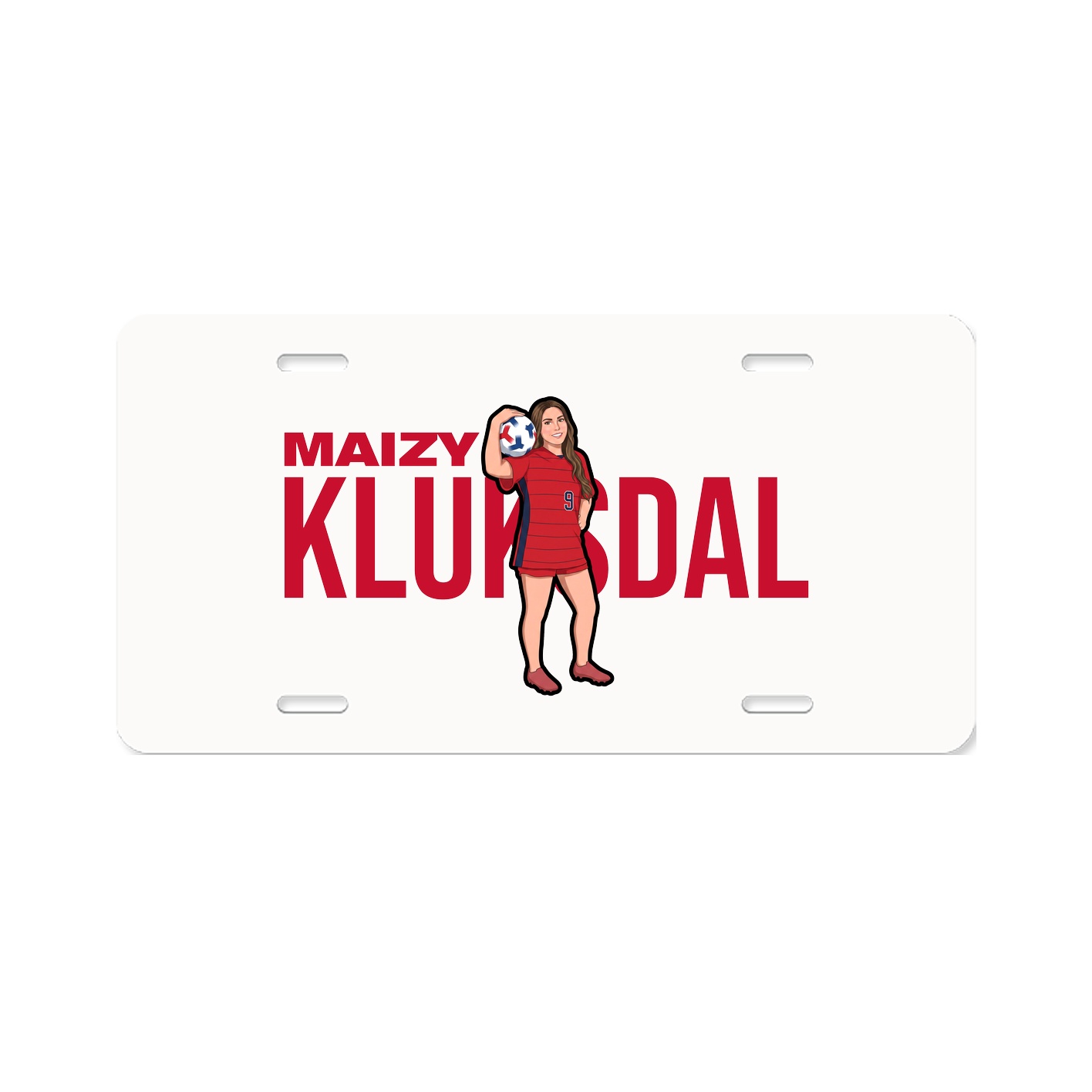 License Plate — Player Name in Classic