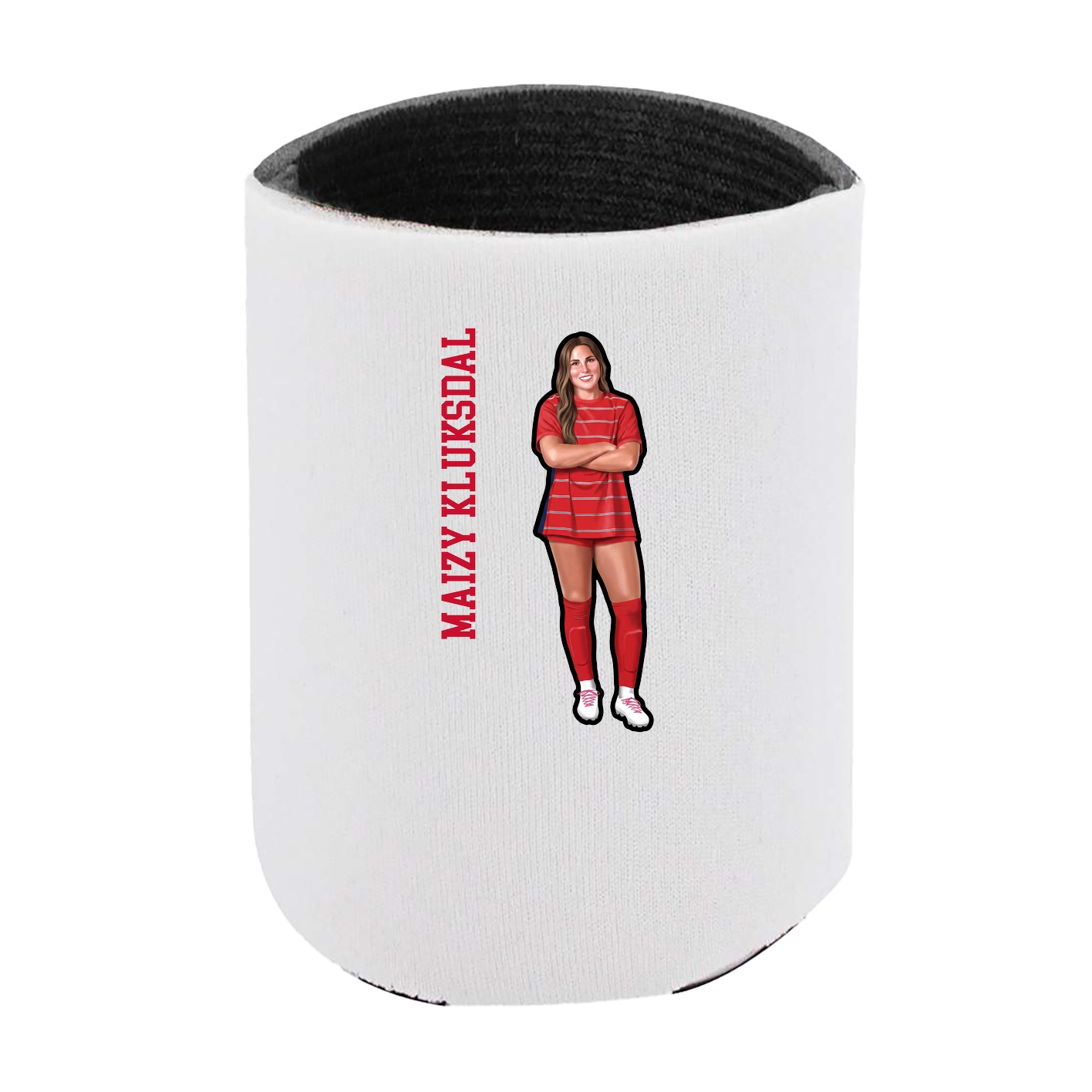 Can Holder — Name Vertical in White