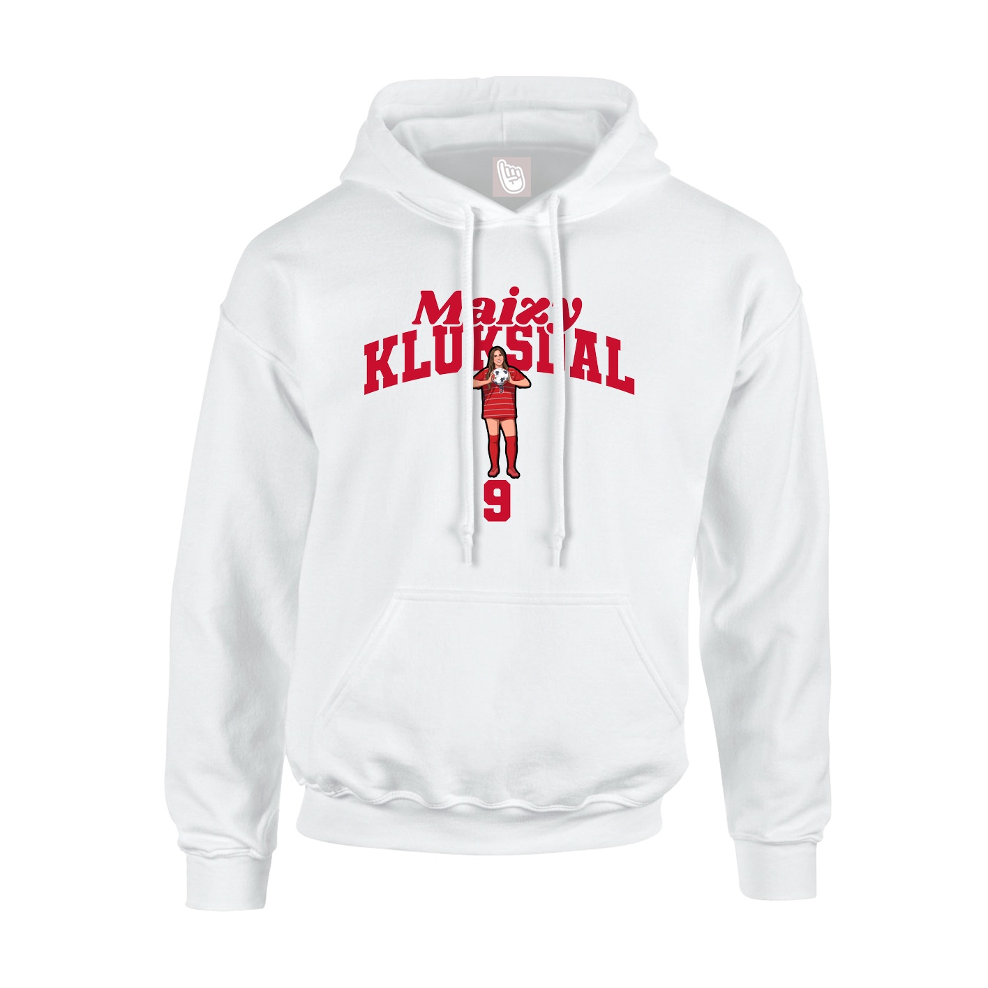 Hoodie — Signature Arch in White