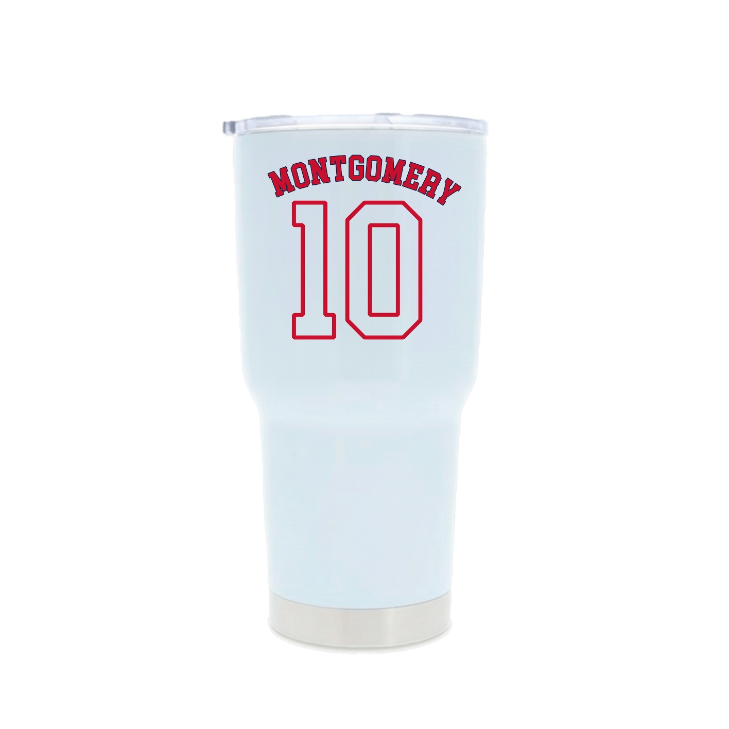 30oz Stainless Steel Tumbler — Shirsey Arch in White